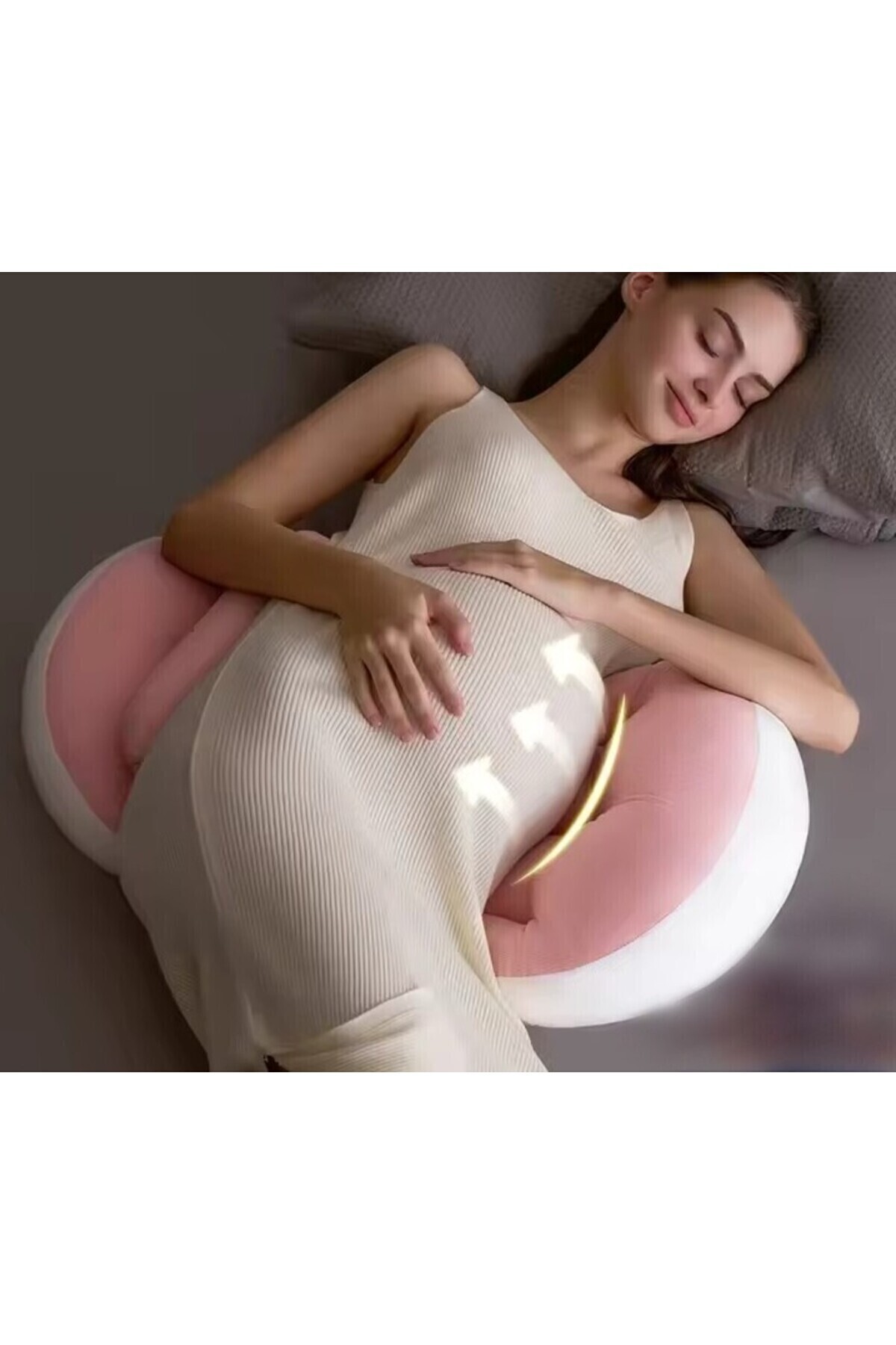 Lucky Day Hamile Uyku Destek Yastığı, Çok Fonksiyonlu Hamile Yastığı - Pembe fotoğrafı 3 (önizleme)