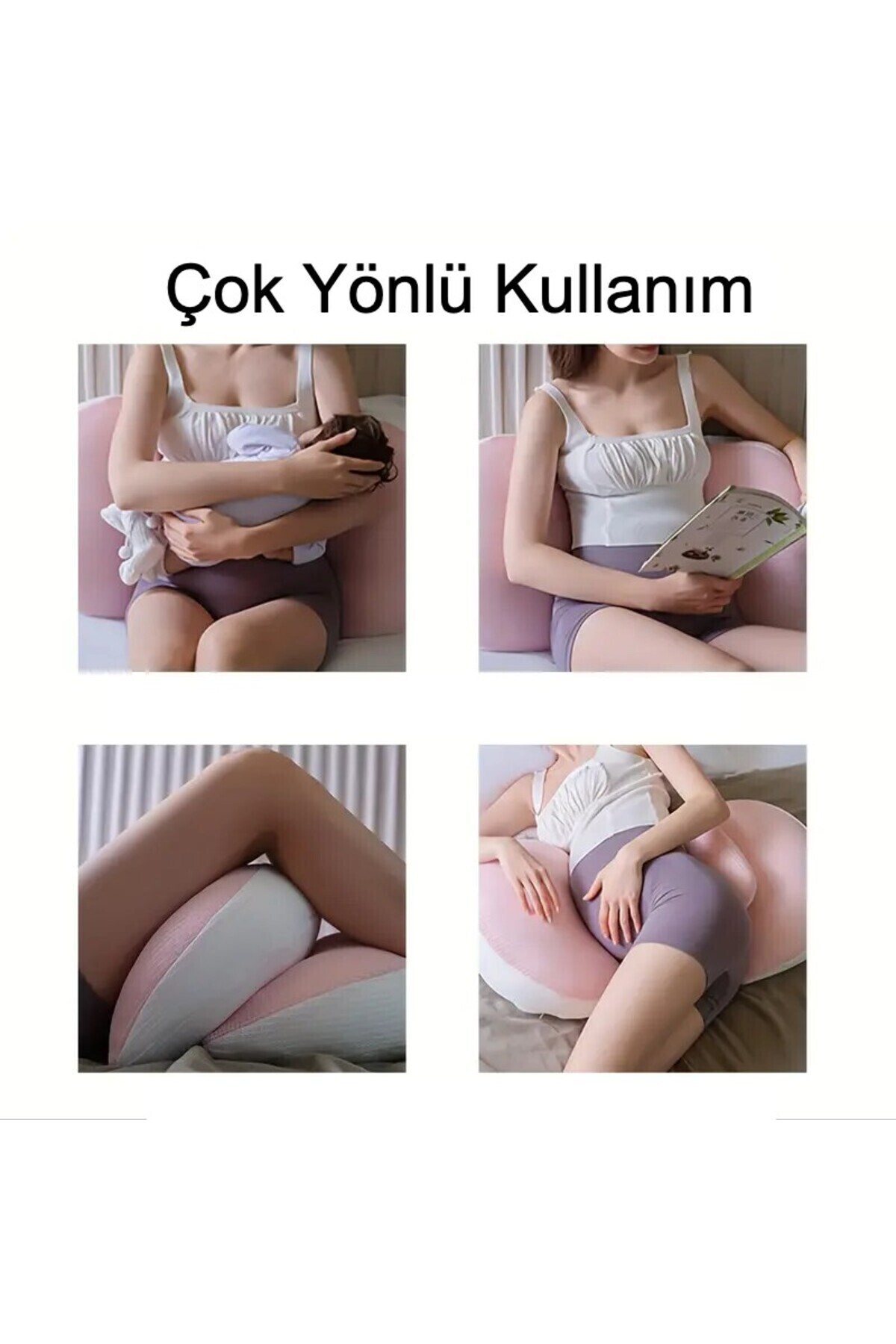 Lucky Day Hamile Uyku Destek Yastığı, Çok Fonksiyonlu Hamile Yastığı - Pembe fotoğrafı 6 (önizleme)