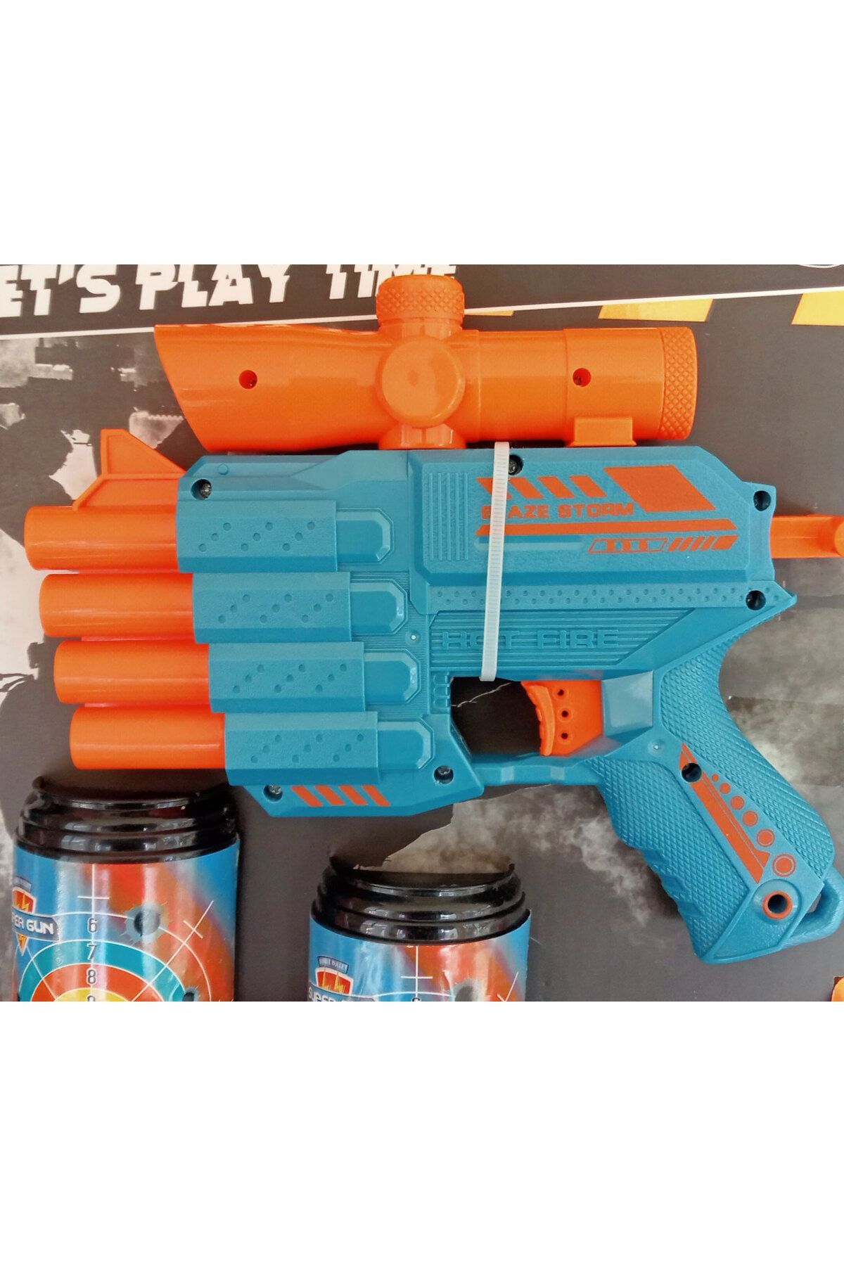 Prestij Oyuncak Sniper 4 Girişli Hedefli Dürbünlü Sünger Mermi