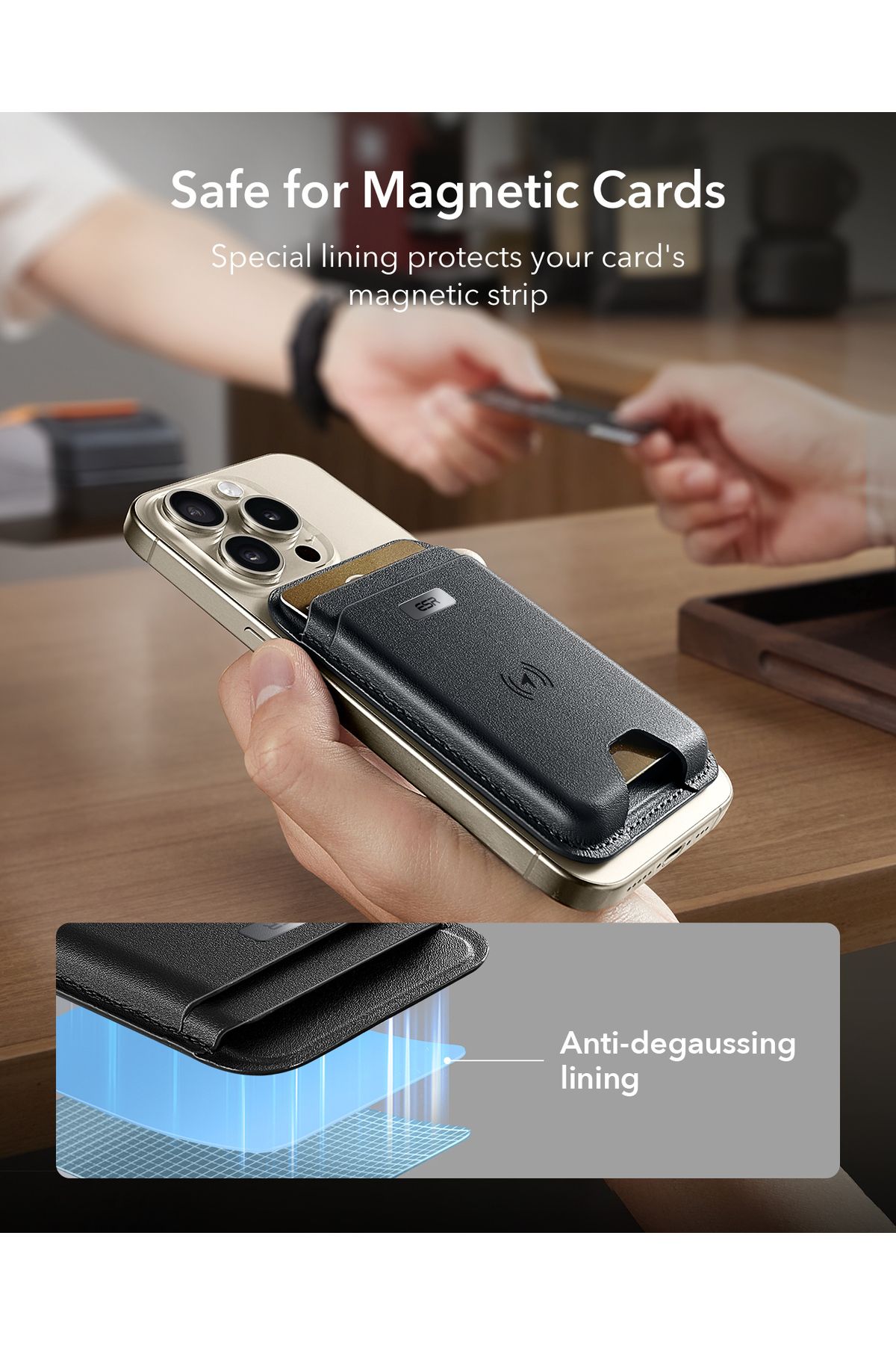 ESR-محفظة Classic Geo Magsafe Wallet Boost Find My المرخصة 6