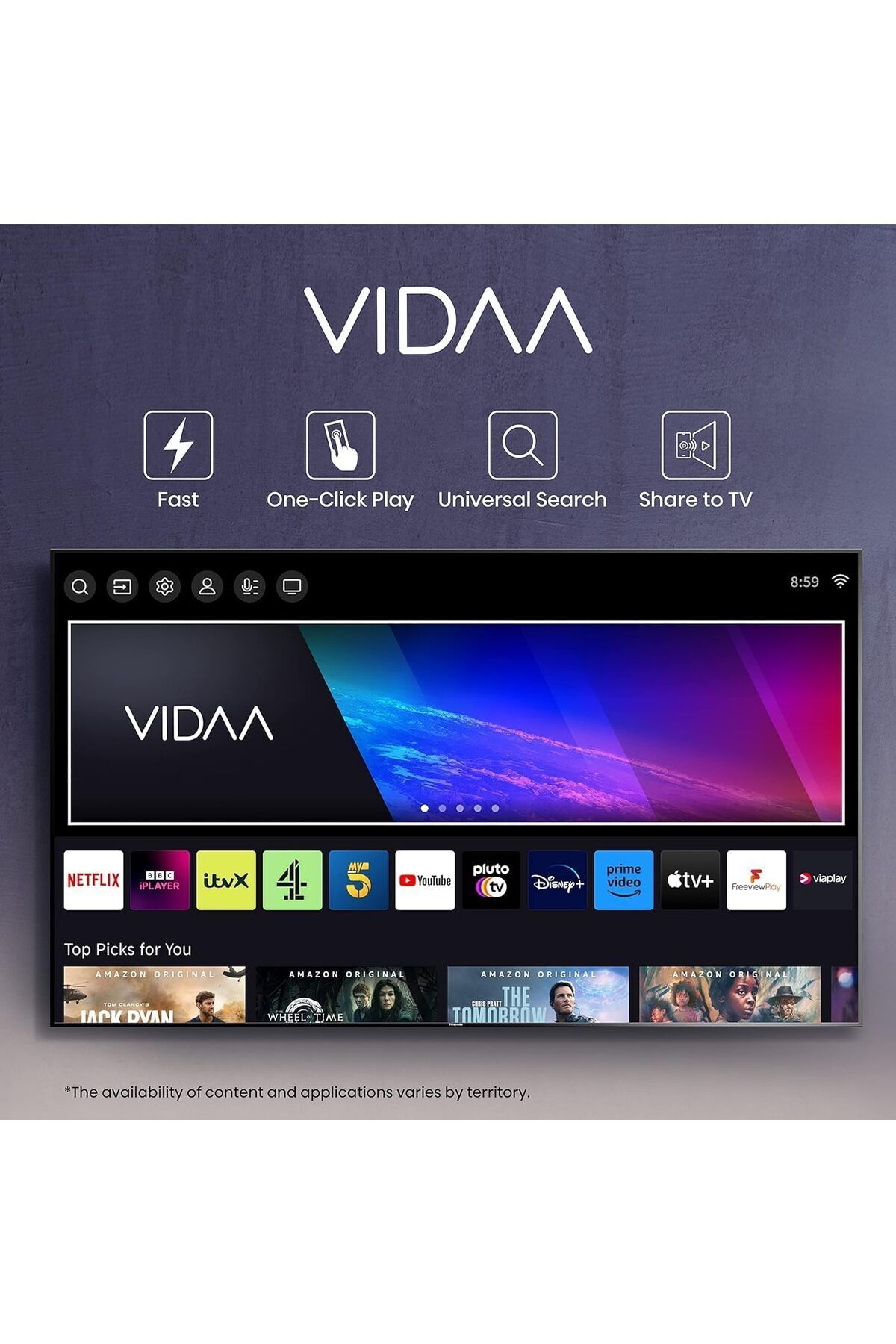 Hisense-85 Inch 4K Smart TV UHD  Dolby Vision/HLG  VIDAA 7 Voice Command Dolby Quantum dot 3