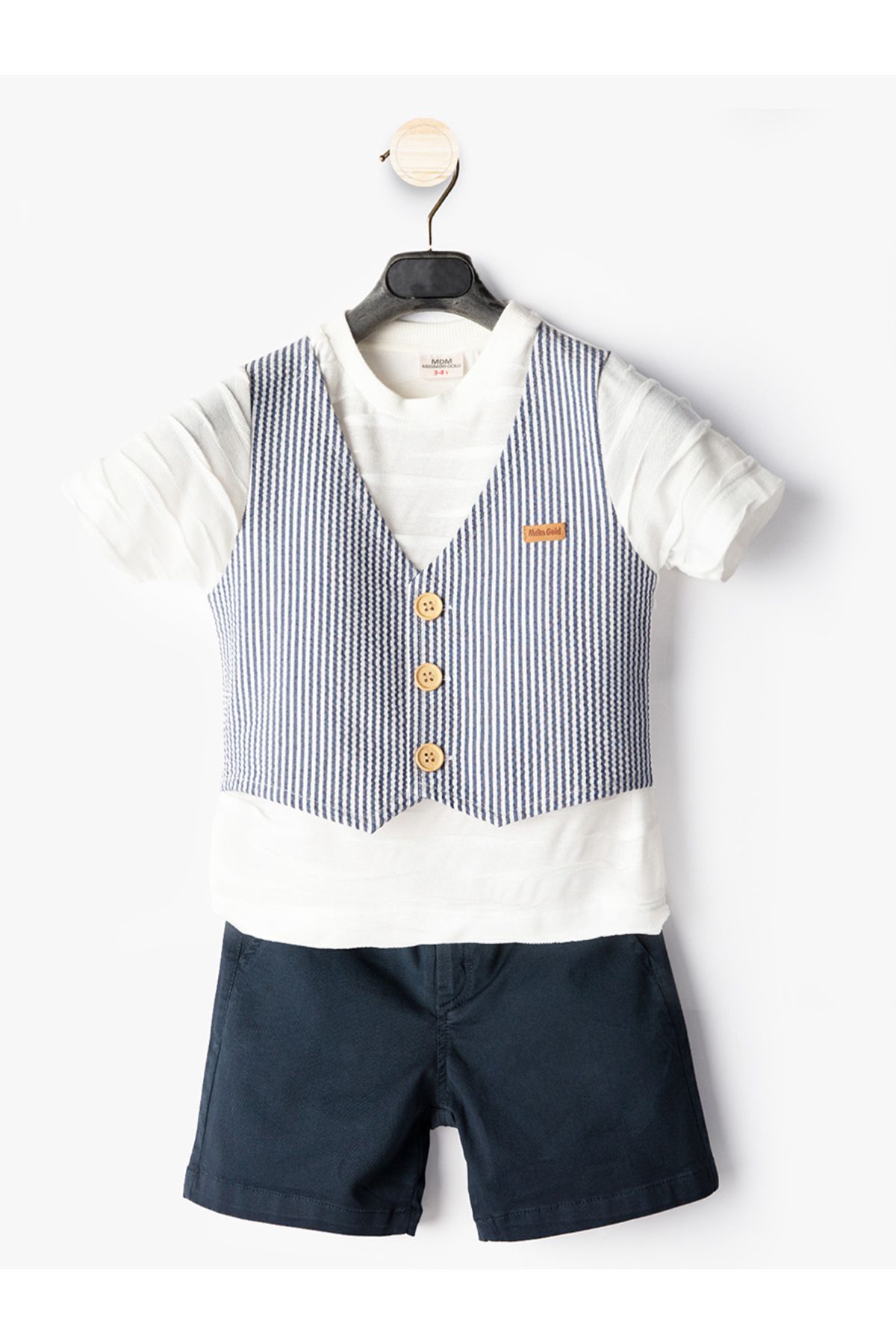 Midimod-Boy's Vest T-Shirt Shorts Set 3