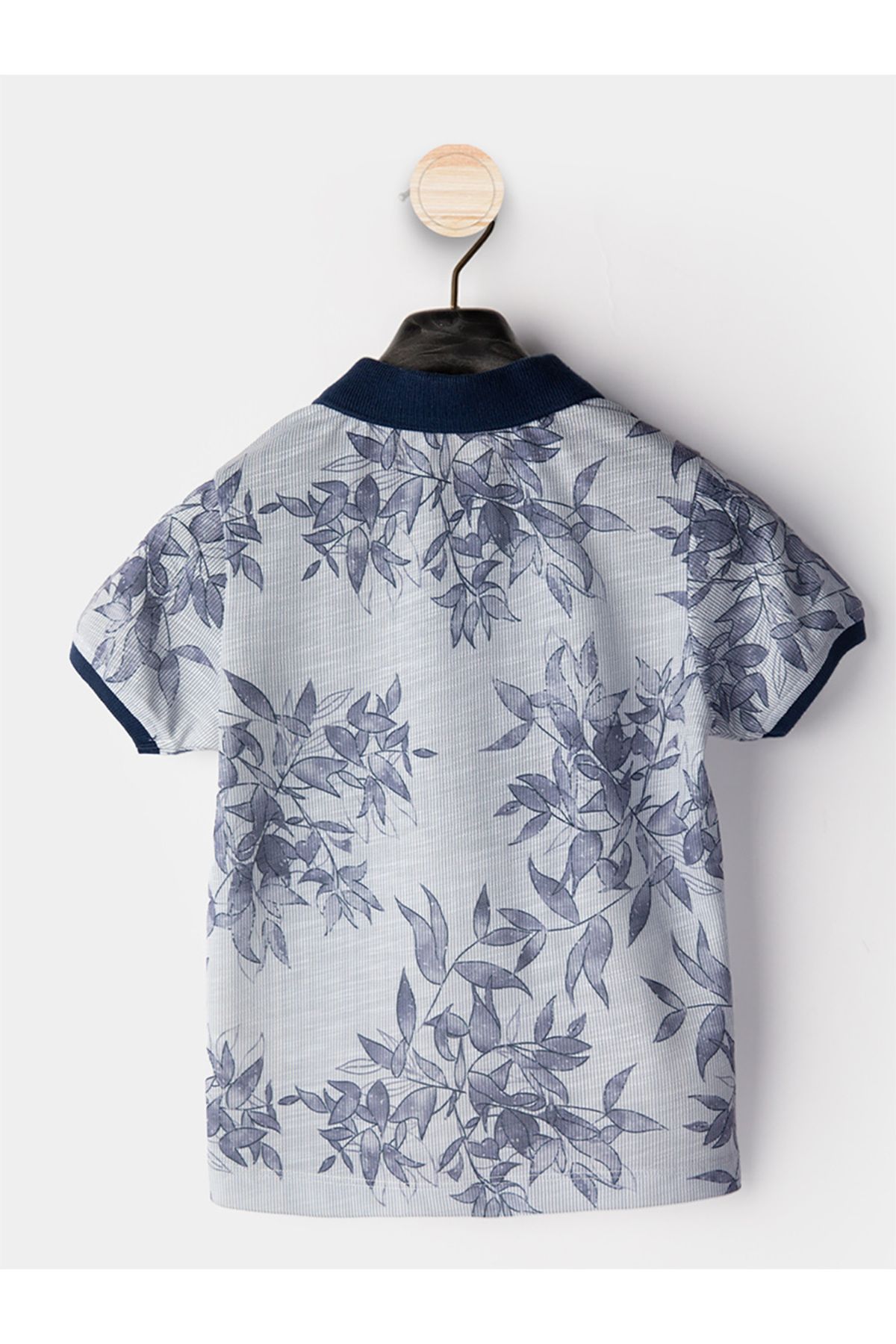 Midimod-3-teiliges Set für Jungen, Polokragen, T-Shirt, Shorts, Gürtel 4