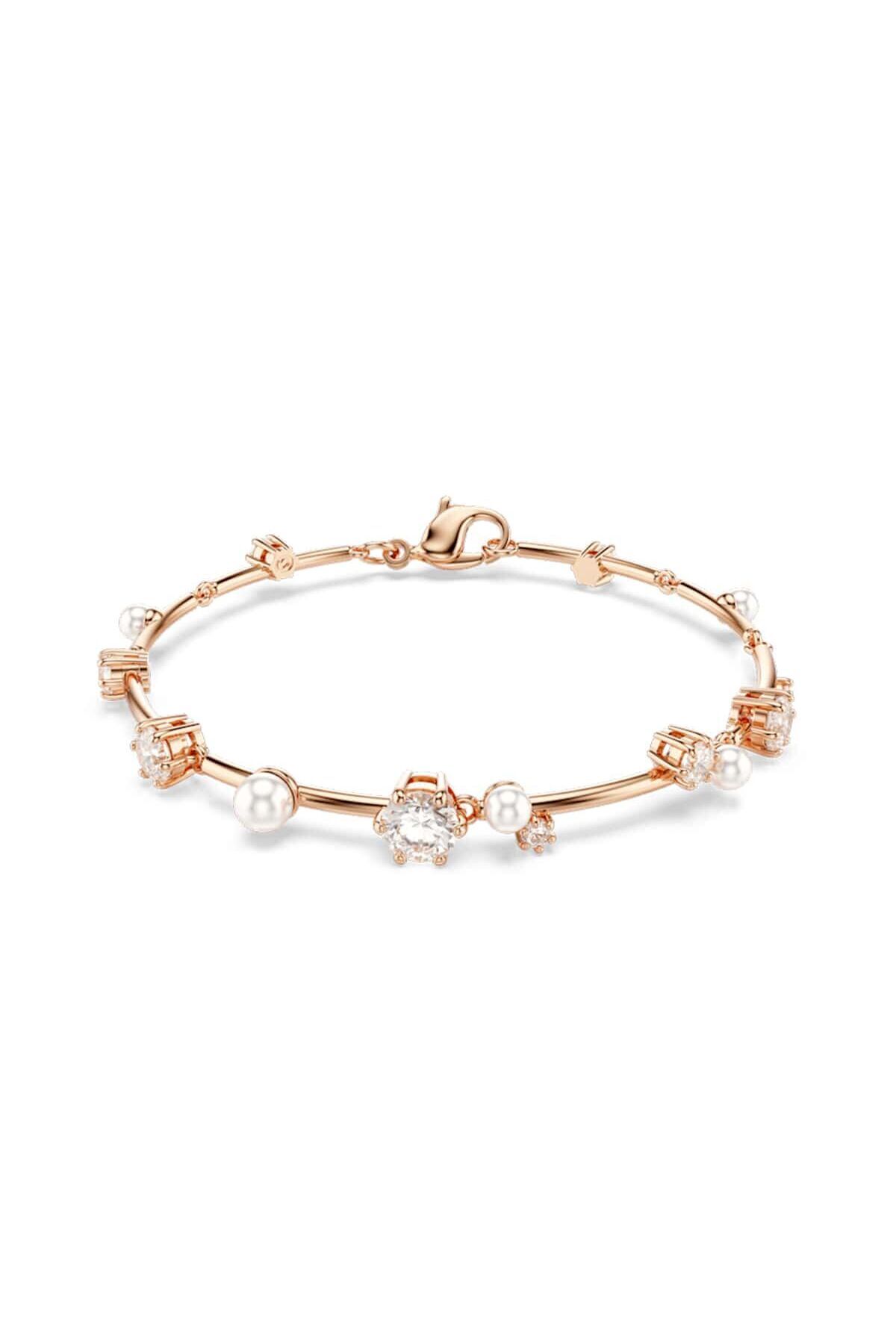 سواروسکی 5729505 Swarovski Bracelet Constella:Bracelet Pearl White/Ros M