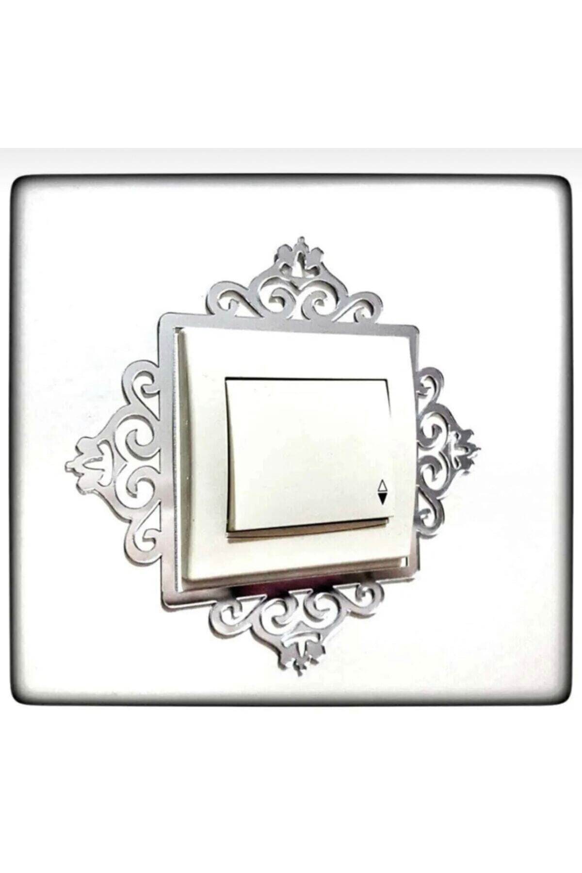Decorative Socket Frame with Silver Mirror 1 Piece