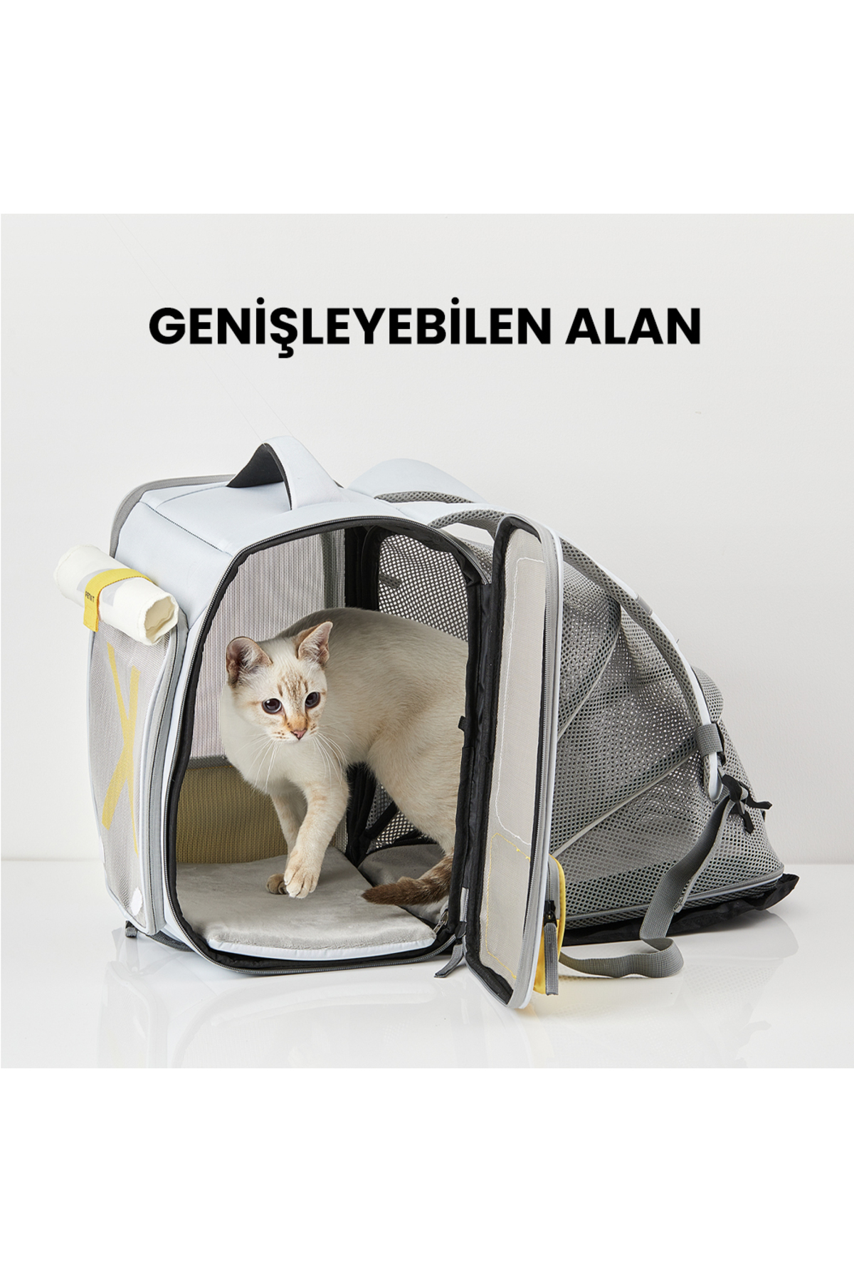 Petkit Breezy X Zone Evcil Hayvan Çantası Gri (Resmi Distribütör