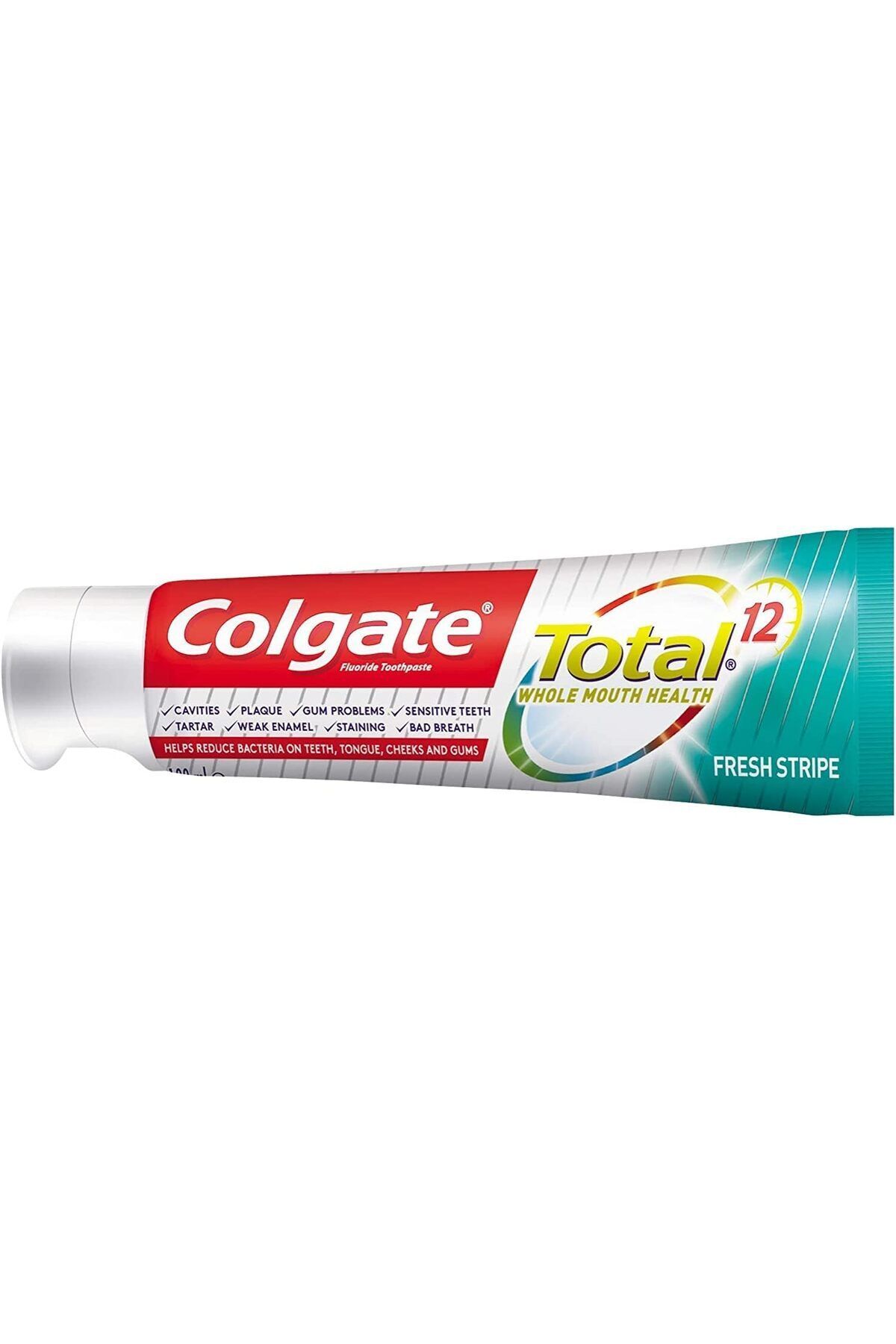 Colgate-T.p 100 ml Total Fresh Stripe Grean (6783 كولجيت معجون اسنان توتال انتعاش متطور اخضر 100مل 4