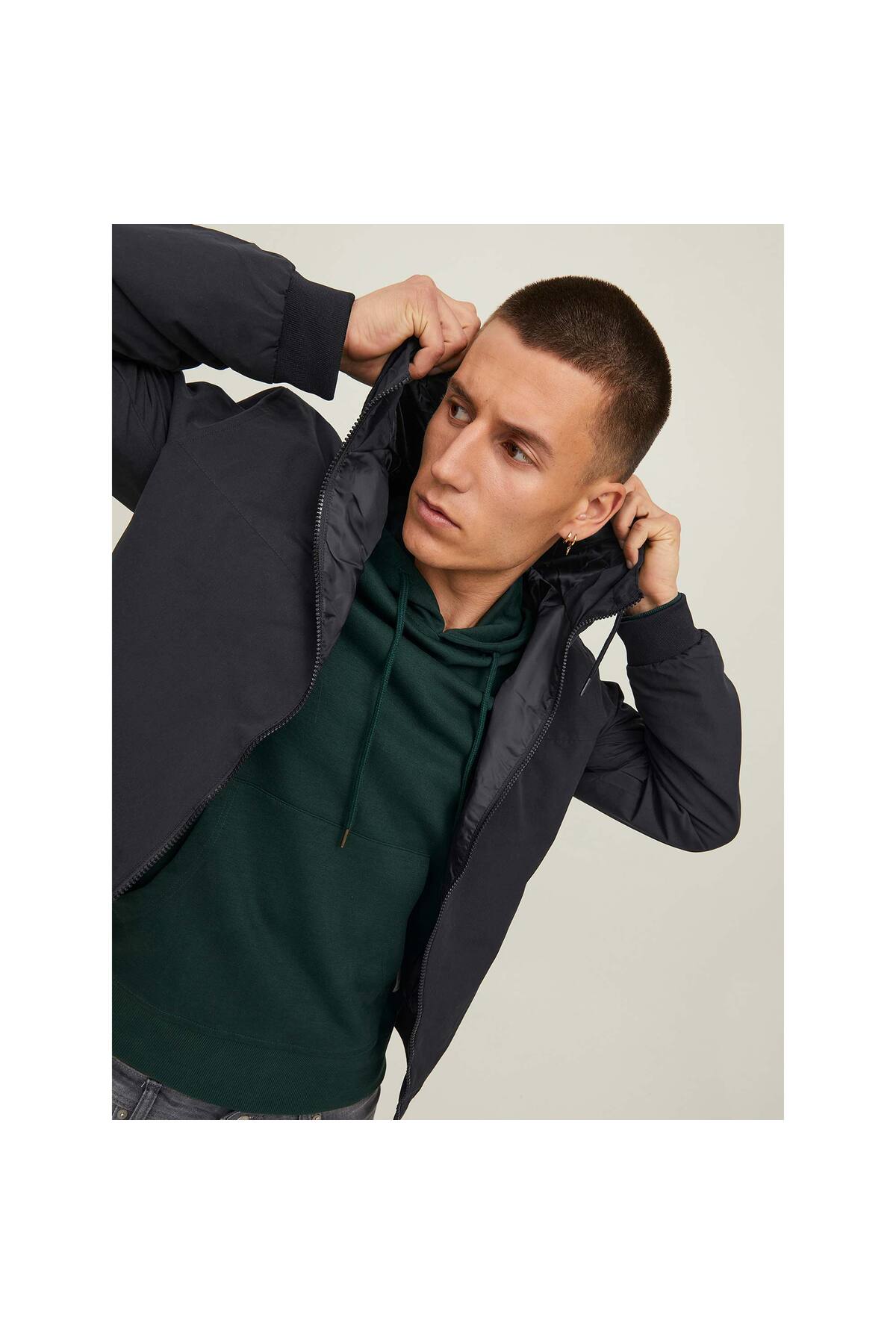 Jack & Jones  Rush Erkek Siyah Ceket (12200208-B) - Görsel 4
