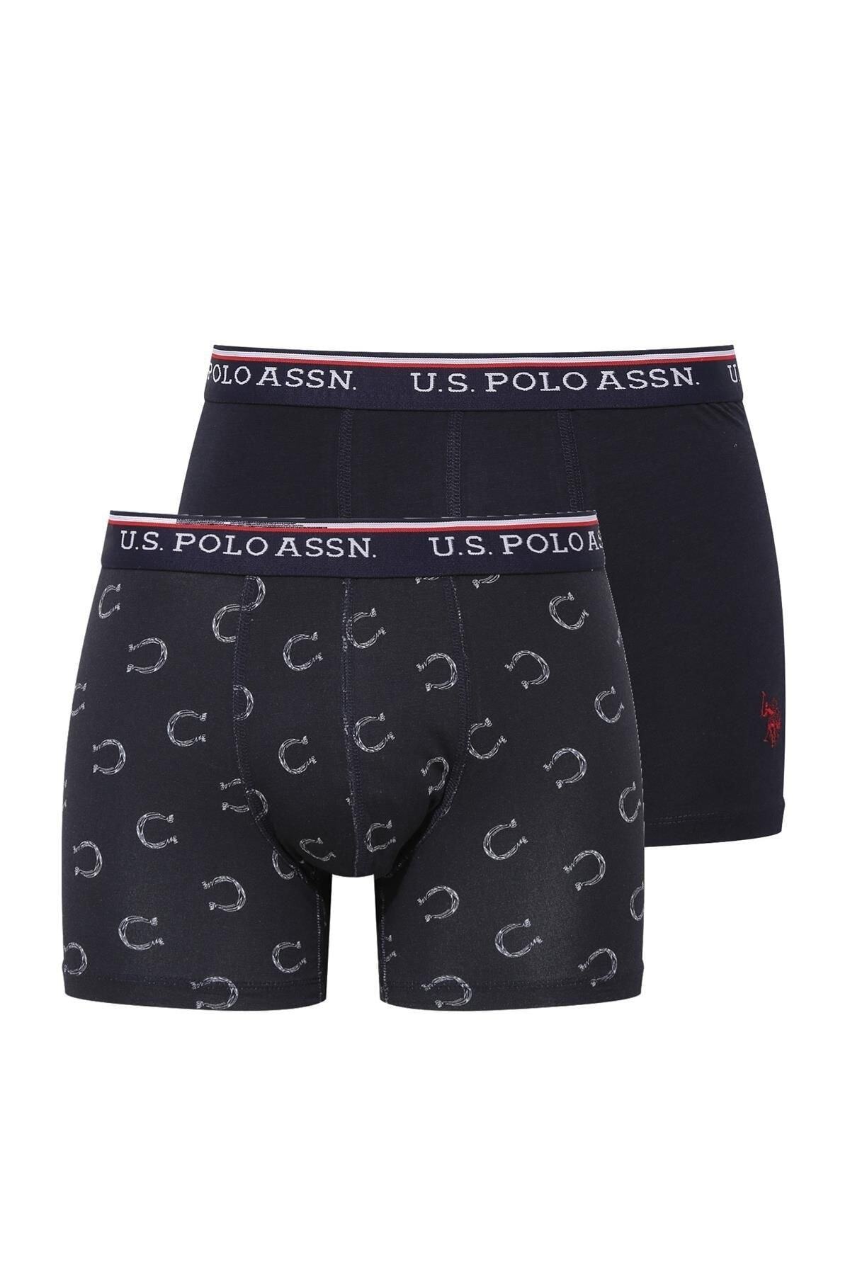 یو اس پولو شورت بوکس مردانه مدل Modal مدل U.S. Polo Assn. 80486 - سرمه‌ای