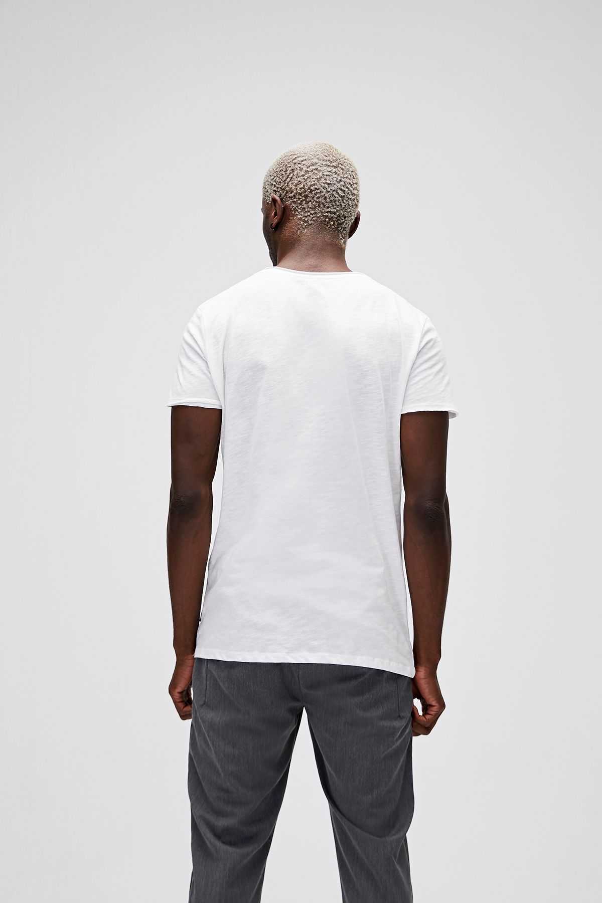 Bad Bear-O-neck T-shirt Off-white White Basic Men's T-shirt 3