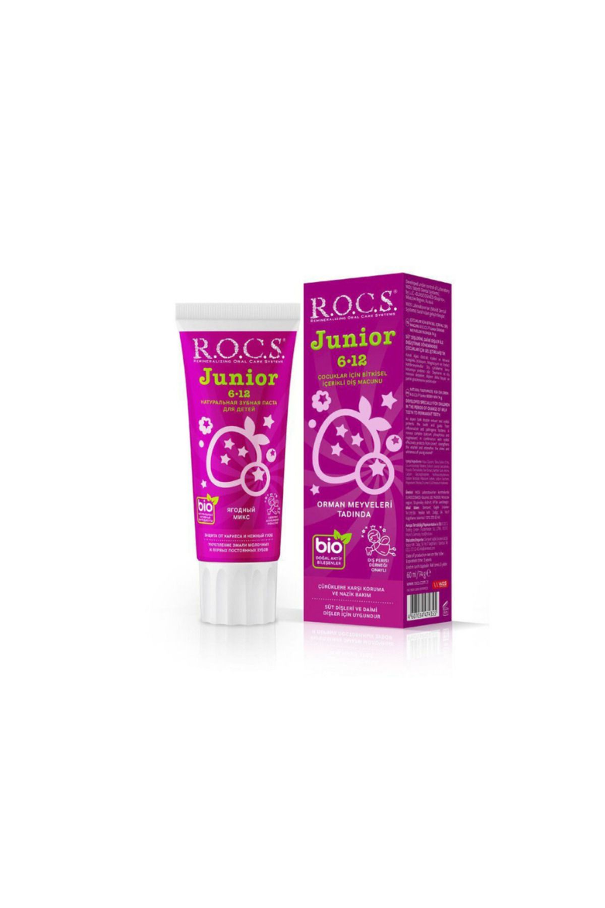 R.O.C.S.-Junior Toothpaste with Forest Berries Taste 6-12 Years 60 ml 1