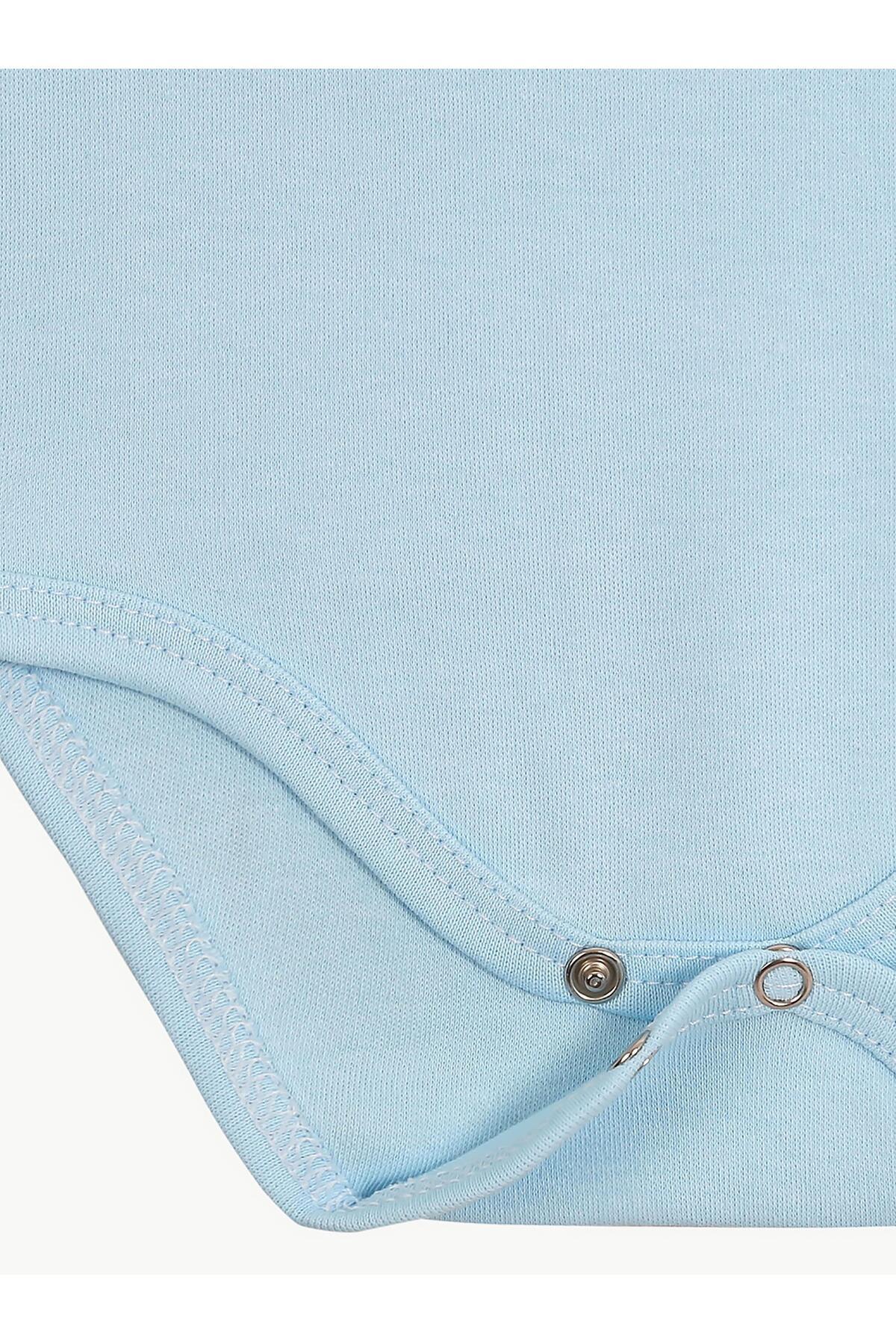 vitmo 5'li Bebek Askılı Çıtçıtlı Body %100 Organik Pamuk fotoğrafı 3 (önizleme)