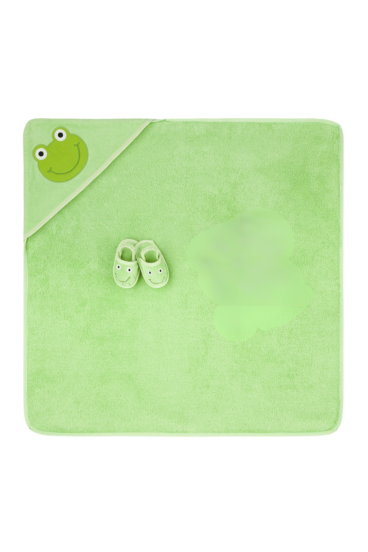 Miespiga Bebek Havlu Kundak Kese Seti Frog fotoğrafı 3 (önizleme)