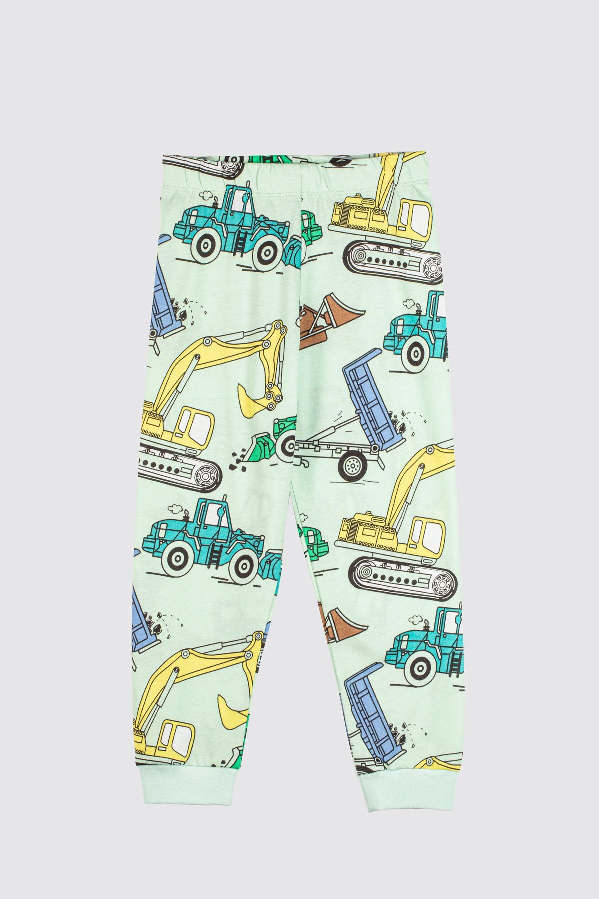 zuzunga Ekskavatör Desenli %100 Pamuk Erkek Çocuk Pijama Takımı fotoğrafı 6 (önizleme)