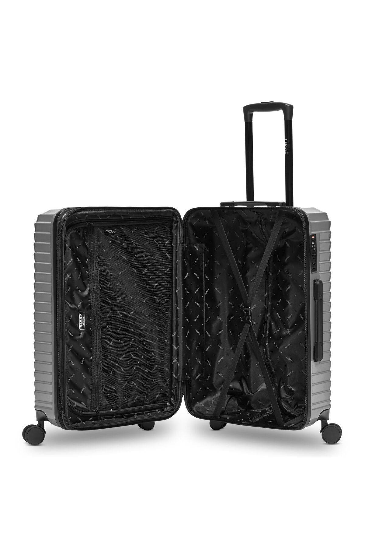 REDOLZ-Essentials 18 4 wheels Suitcase set 3-piece with expansion pleat 5