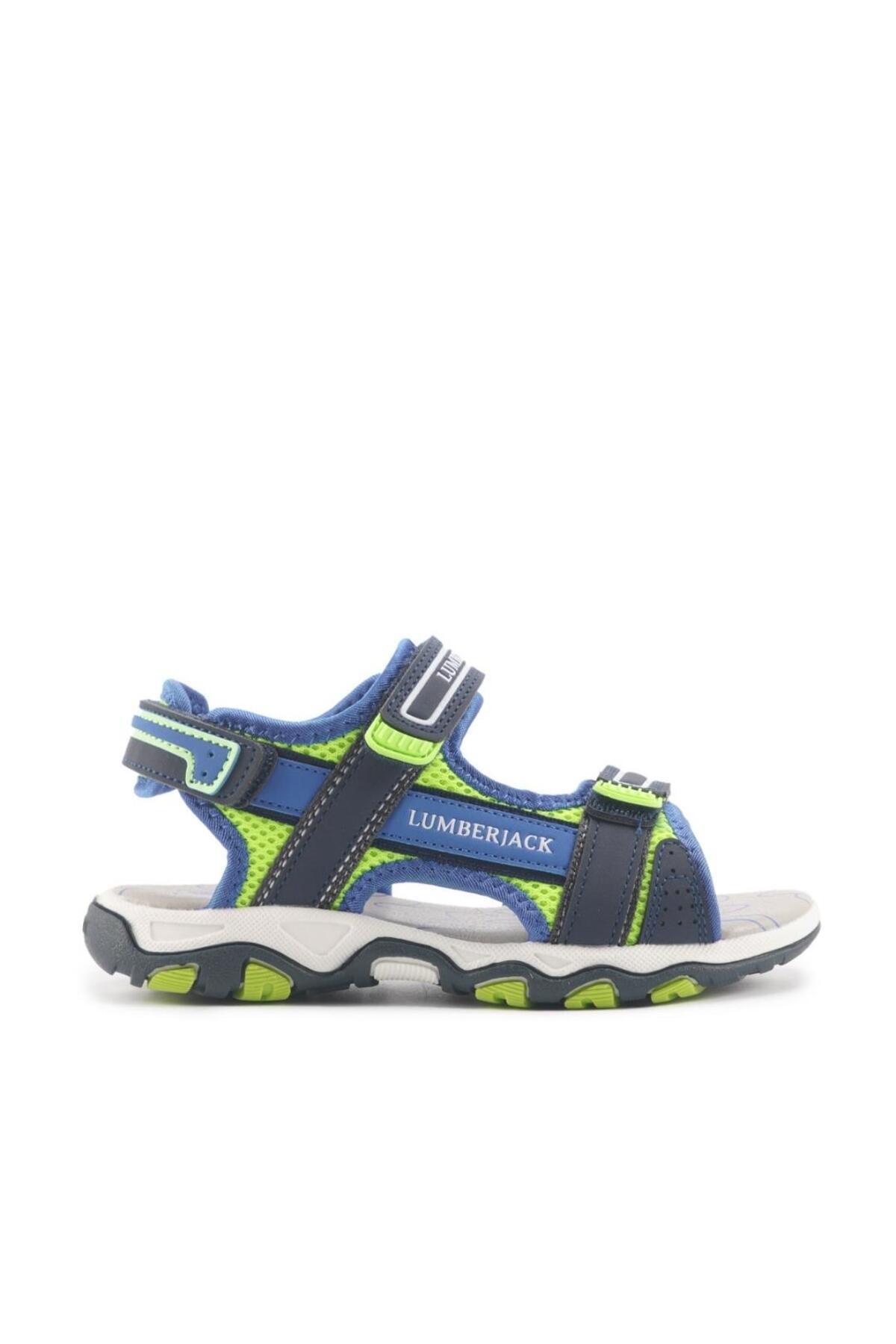 lumberjack-LOTEN 4FX101686536 - Boy's Sandals Blue-Green 31-35 2