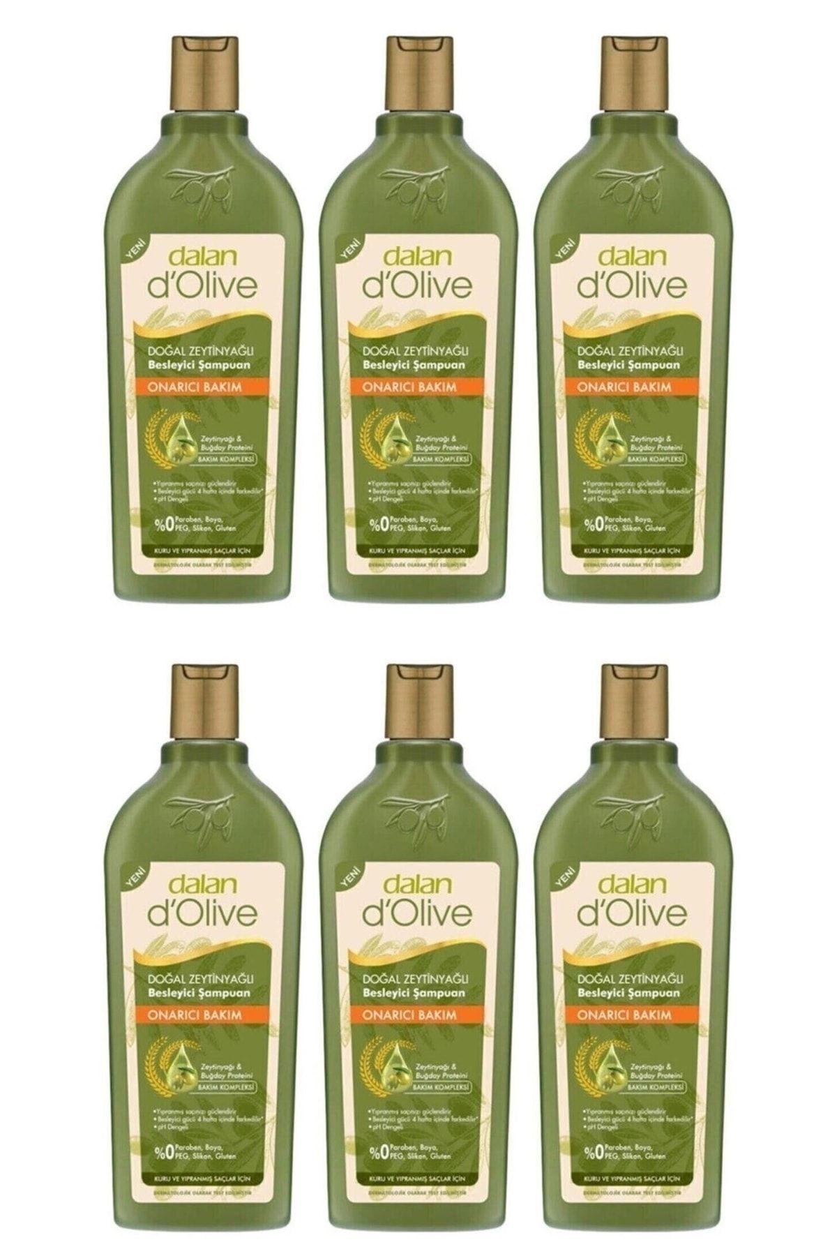 Dalan-400 Ml Repair Care Shampoo - 6 Pieces 1
