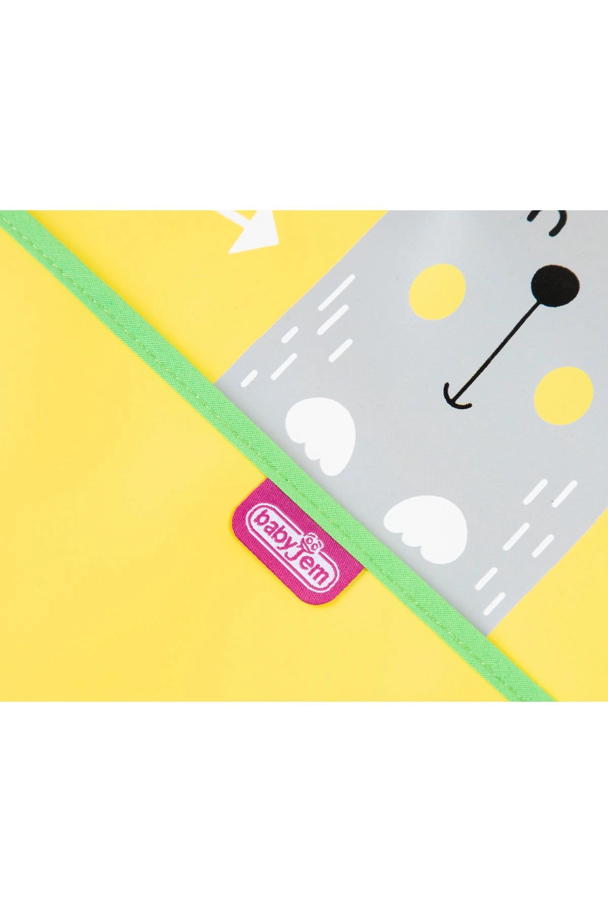 Babyjem Poli Muşamba Önlük Büyük Sarı fotoğrafı 5 (önizleme)