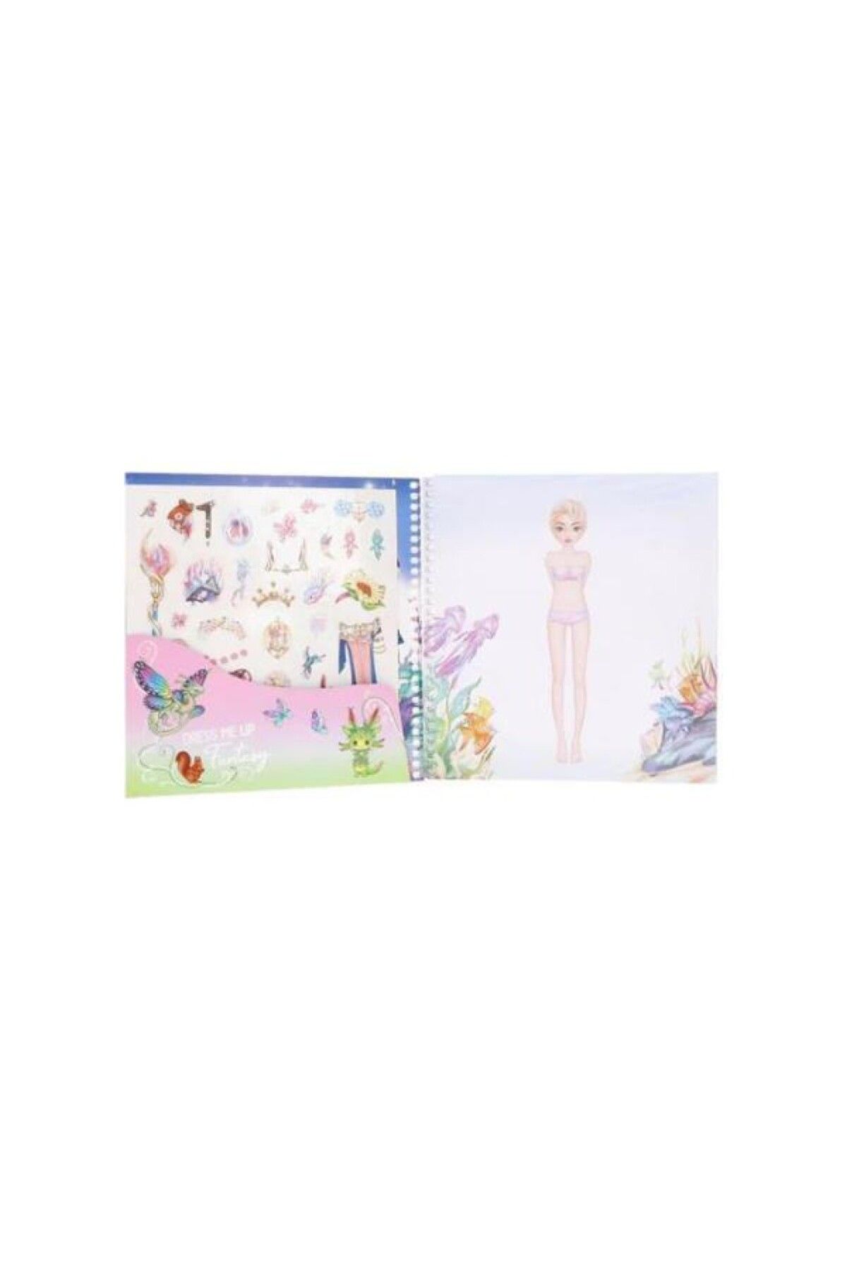 Top Model-مجموعة كتب الملصقات من Dress Me Up مكونة من قطعتين 3