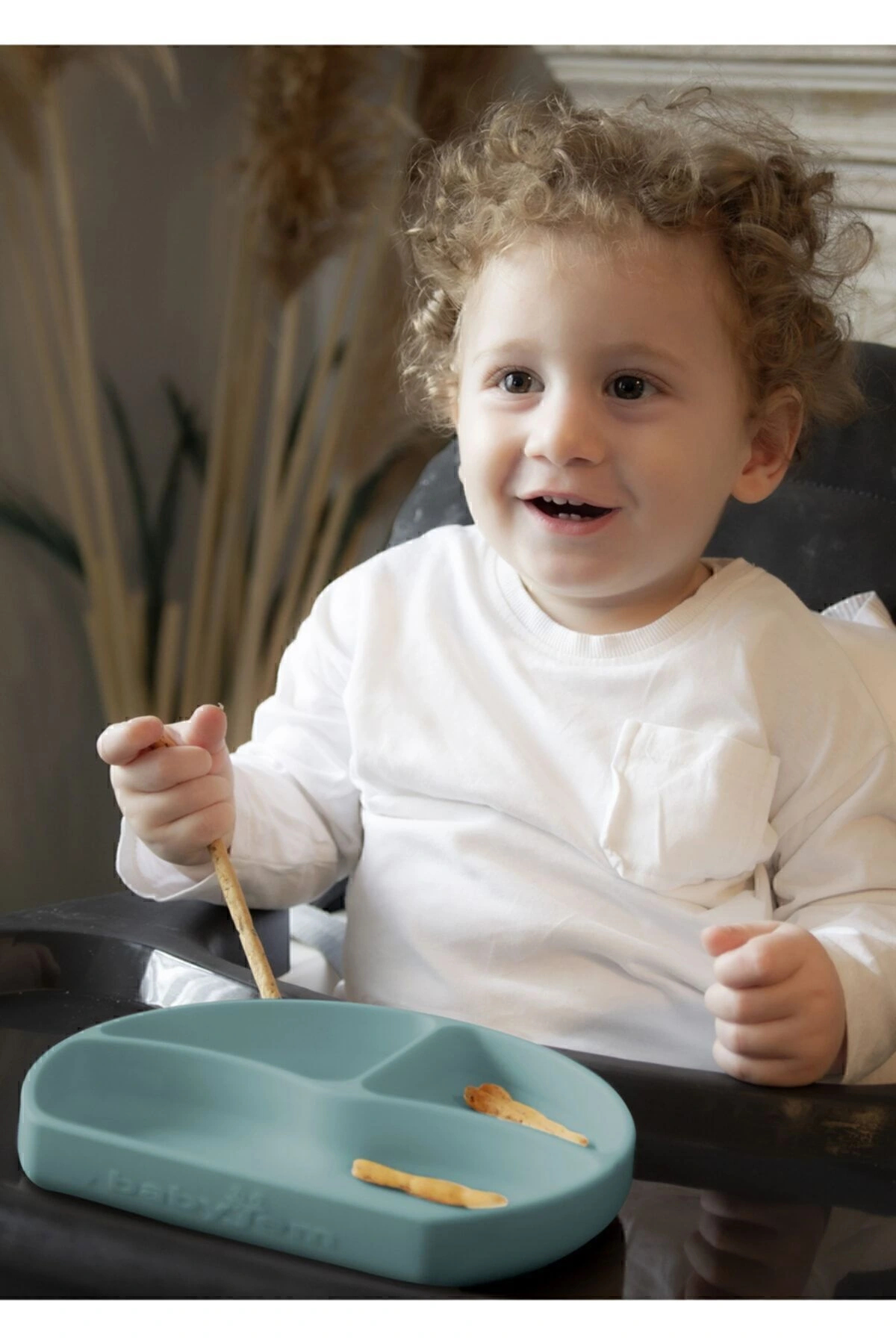 Babyjem Vakum Tabanlı Silikon Tabak Yeşil - Bpa Free fotoğrafı 2 (önizleme)