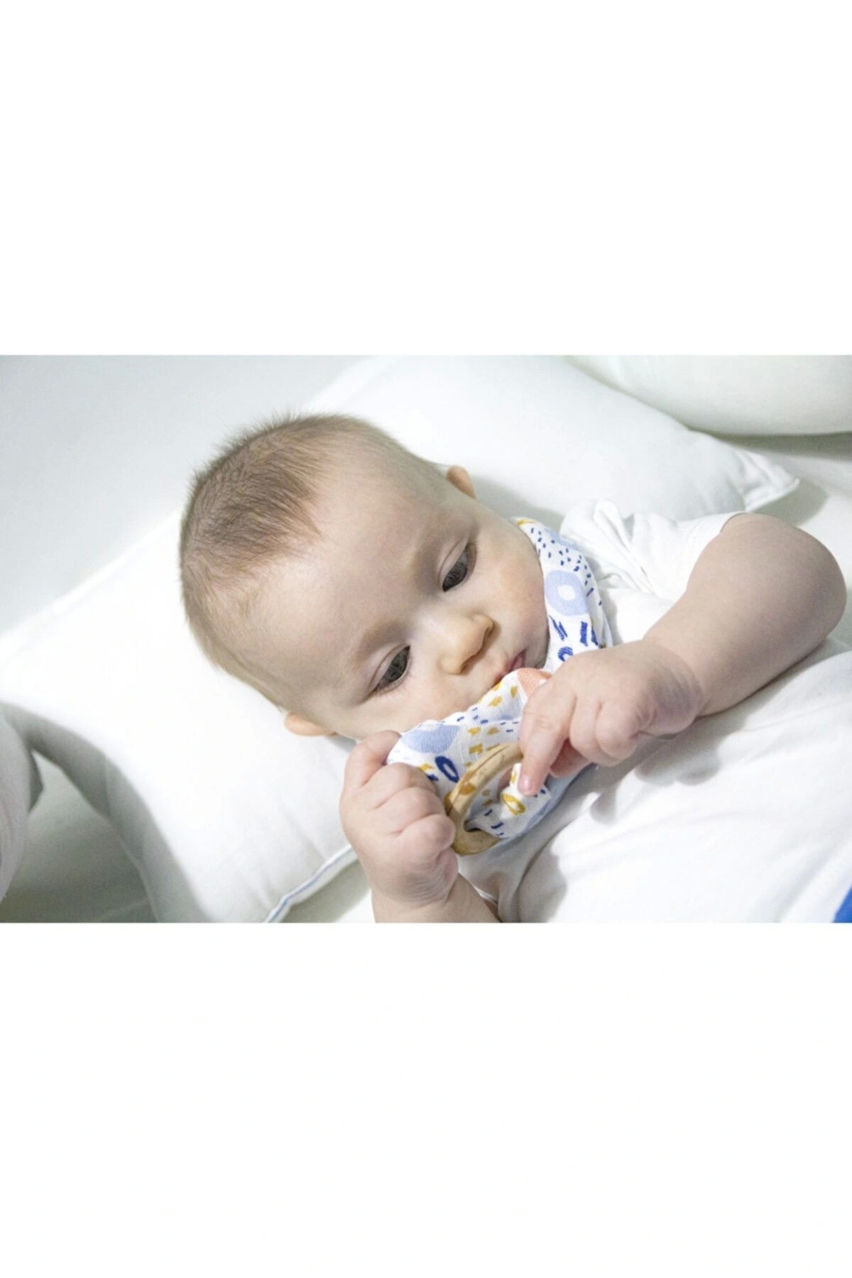 Babyjem Ahşap Dişlikli Müslin Önlük Hayvanat Bahçesi fotoğrafı 5 (önizleme)