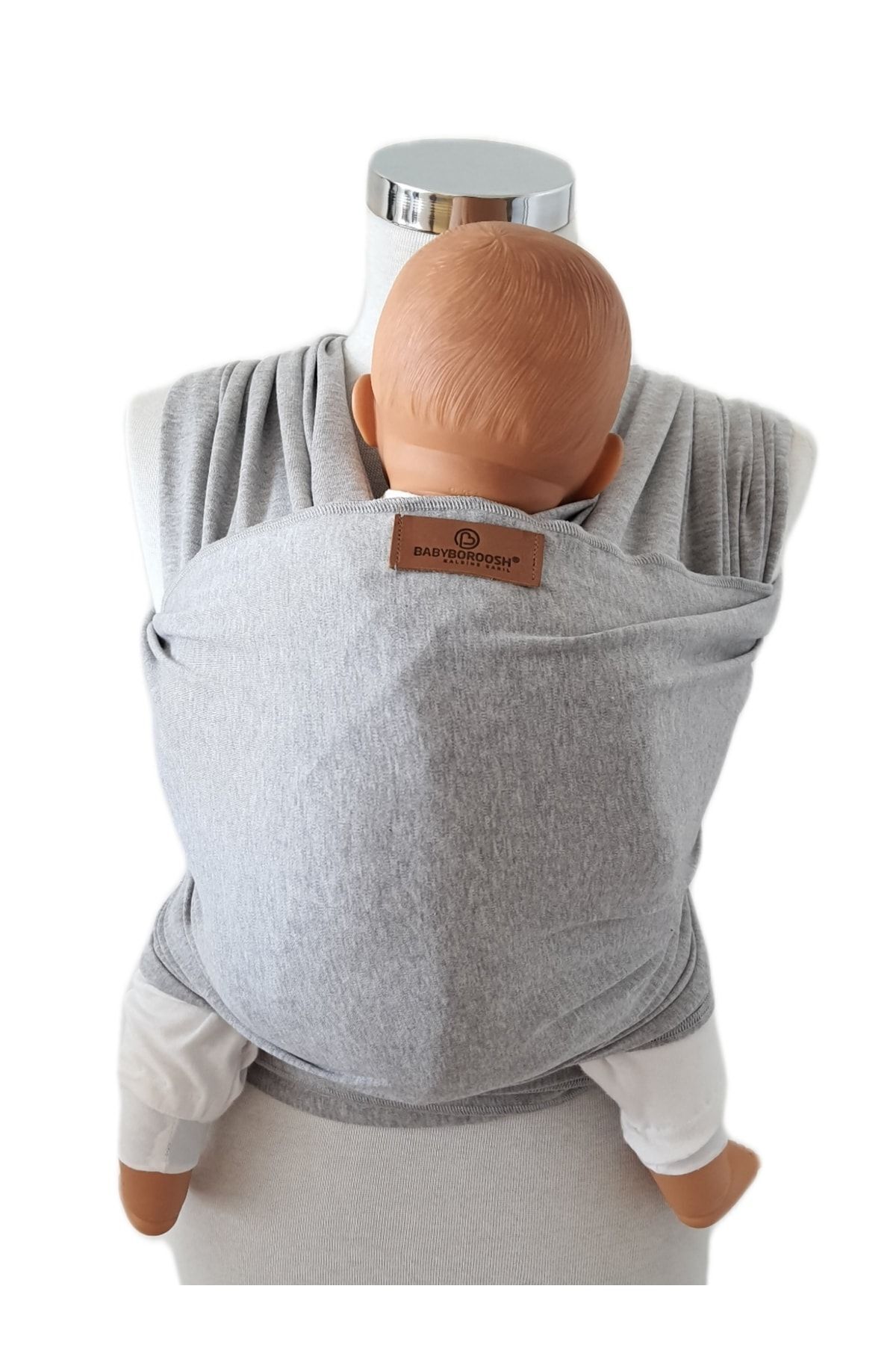 Boroosh Baby Esnek Bebek Sling/kese Ve Bere Hediyeli Bebek Taşıma Şalı(MELANJ)/güvenli Çocuk Ürünü Sertifikalı fotoğrafı 6 (önizleme)