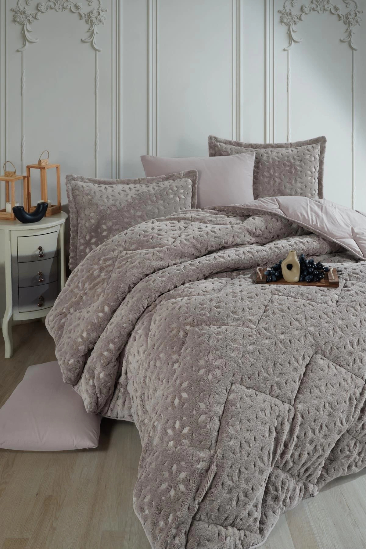 Clasy-Wellsoft Double Jacquard Sleeping Set - Babylon Anthracite 1