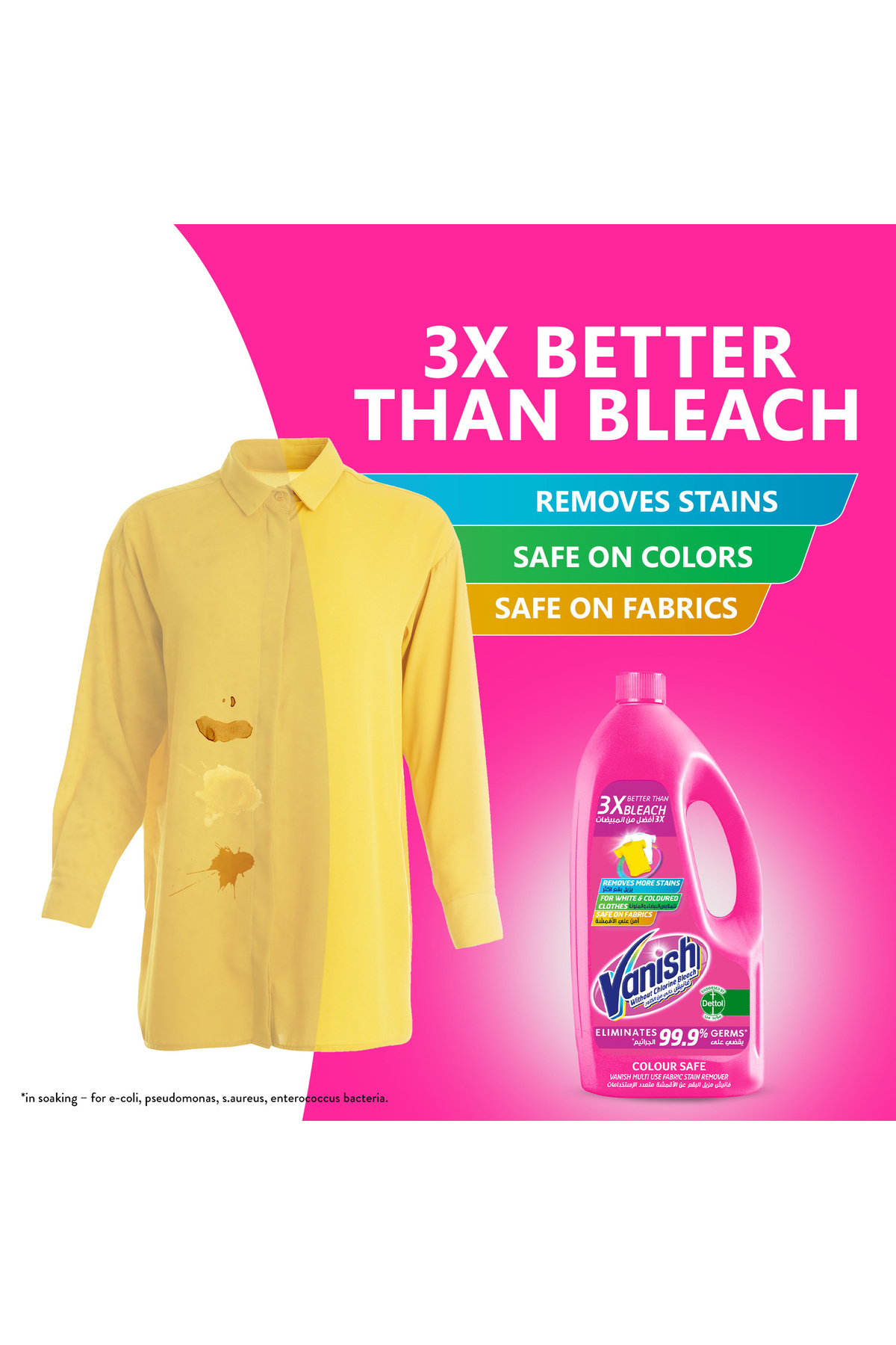 Vanish-Stain Remover Multi Use Liquid Colors & Whites 500 ml Powerful Oxi Action For Coloured 3