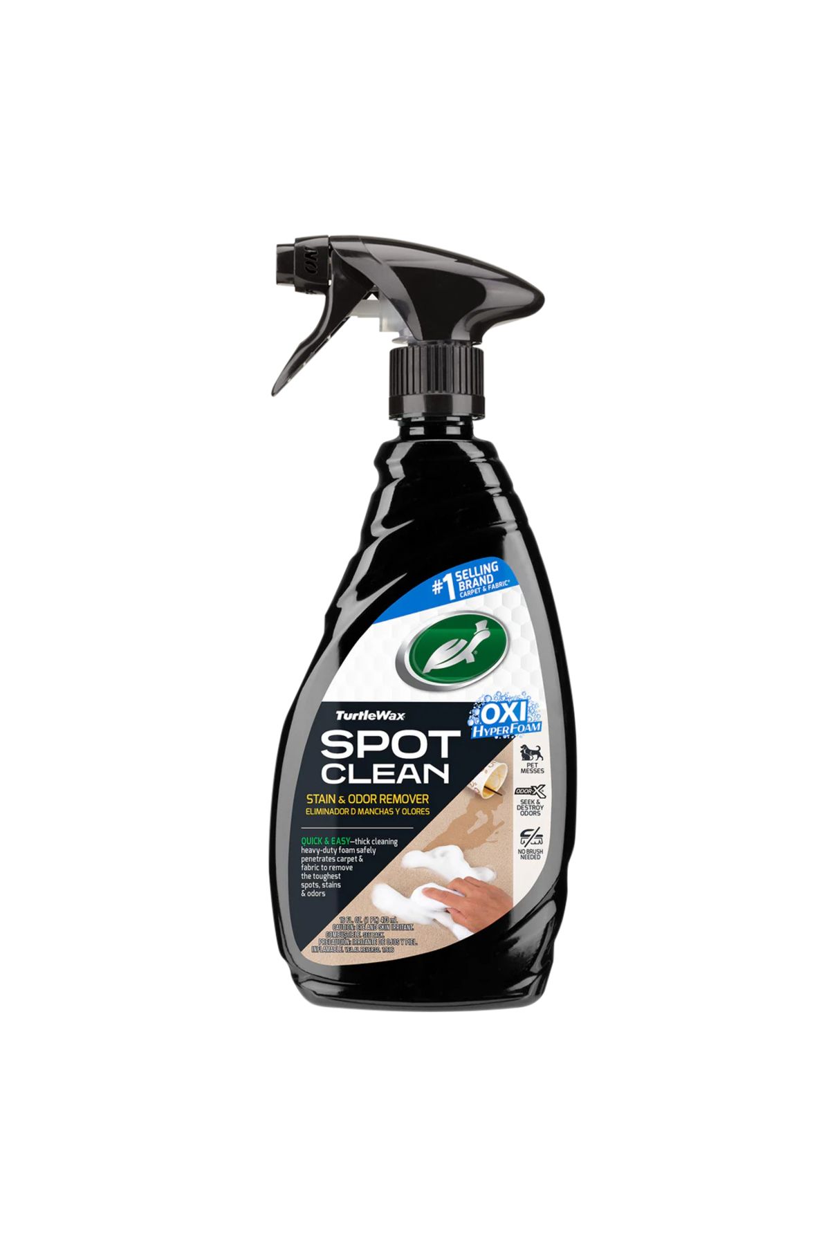 Turtle Wax-Spot Clean Stain & Odor Remover 473ml – Carpet And Fabric Cleaner With Oxi Hyperfoam 6