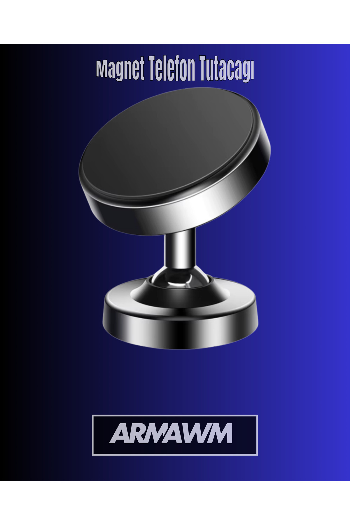 ARMAWM Magnet 360° Dönebilen Mıknatıslı Araç Telefon Tutucu – Tüm Telefonlarla Uyumlu