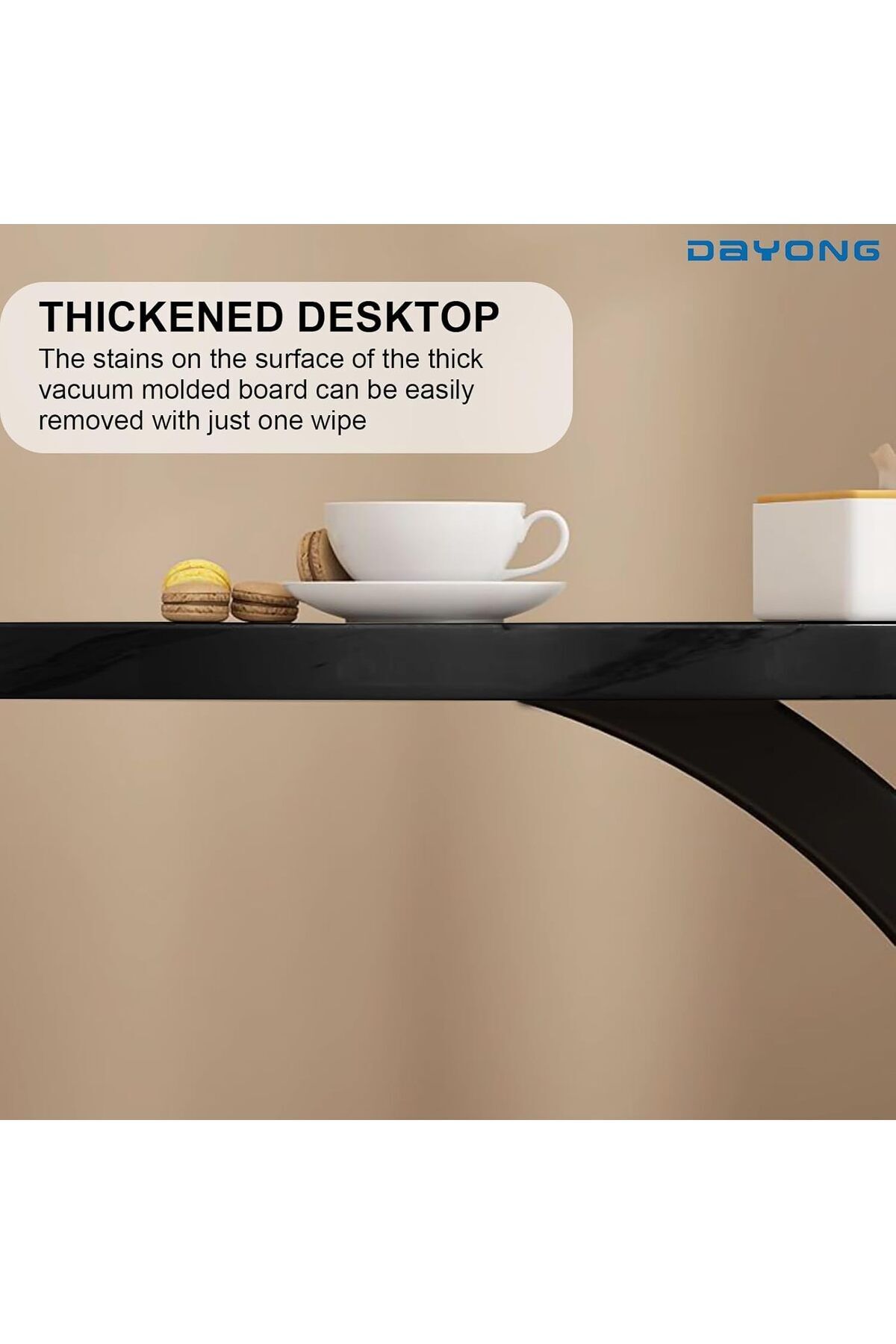 Türkiye-C-Shaped End Table, Sofa Side Table, Bedside End Table, Portable and Easy to Assemble Nightst 9