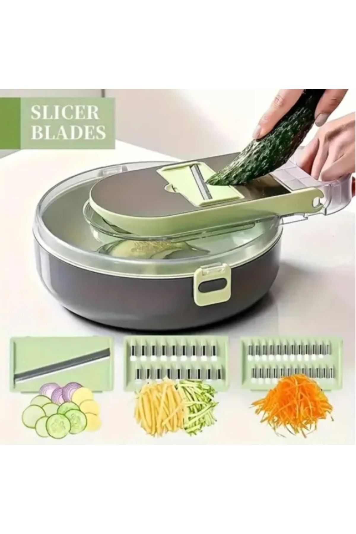 OEM-Tocător de legume multifuncțional, 9 în 1, toacă legume și fructe, model JD-2441 5