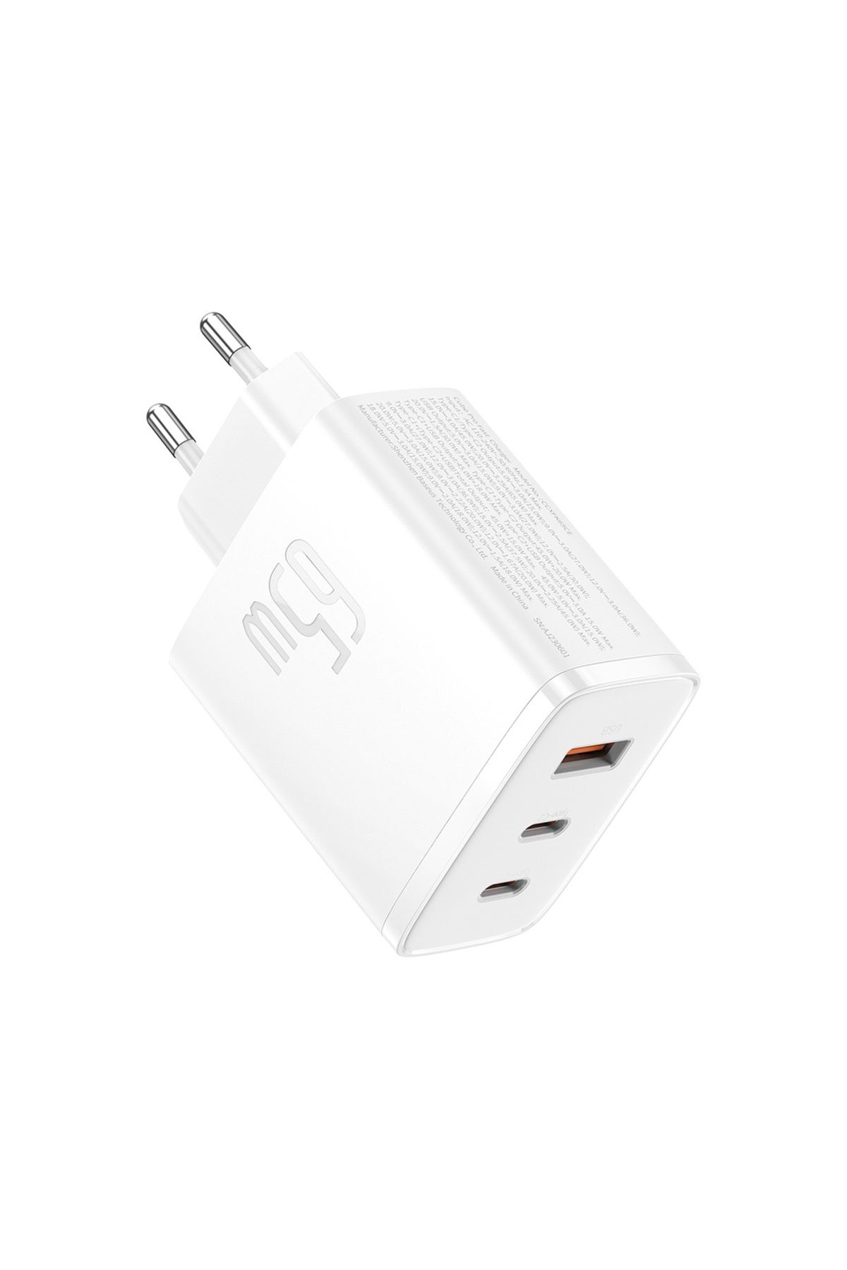 Baseus-Încărcător rapid USB, Tip-C, 65W - Cube Pro (P10152301213-00) - Alb 3