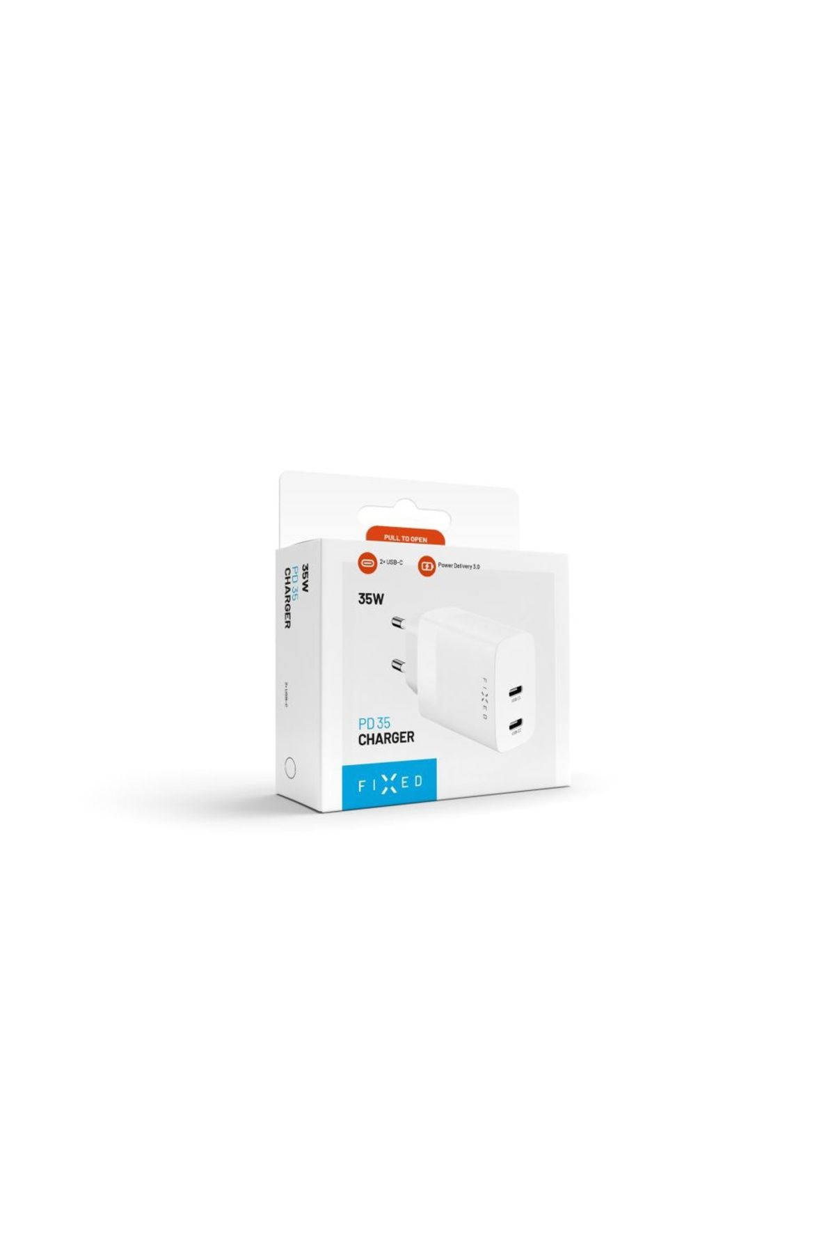 FIXED-Încărcător UE, Tip-C, 35W - (FIXC35-2C-WH) - Alb 6