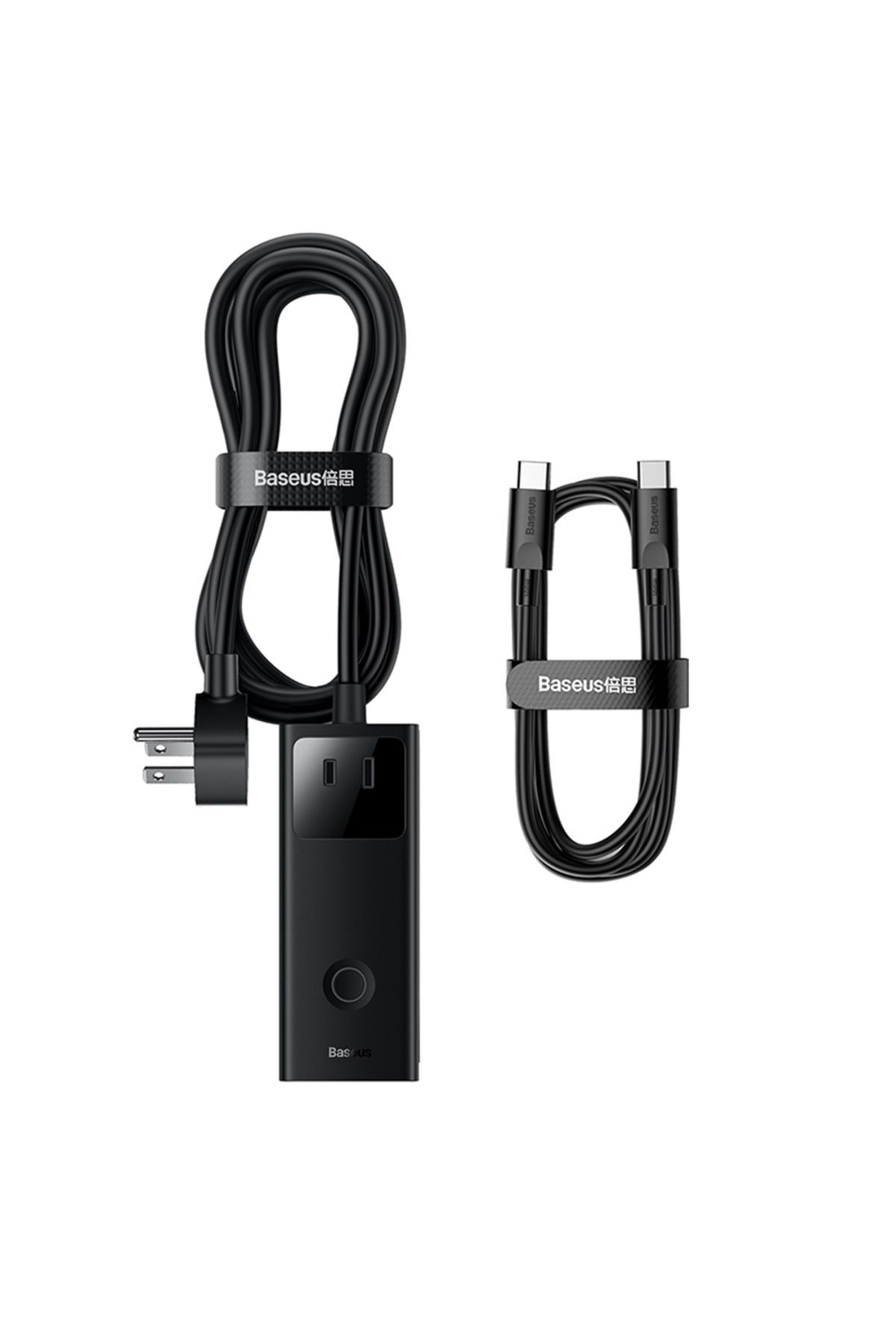 Baseus-Încărcător 3xAC, 2xUSB, 2xTip-C, 65W, Cablu 100W - (PSLA020101) - Negru 2