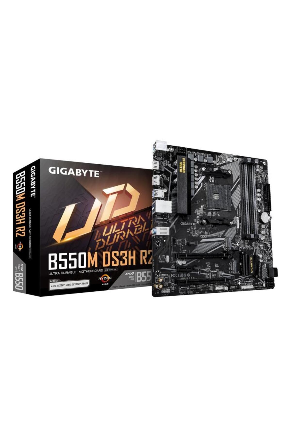 Gigabyte-Placa de Baza B550M DS3H R2 AM4, 4x DDR4, 1x DP 1x HDMI, 2x PCIE 4.0 x16 1x PCIE 3.0 x 2