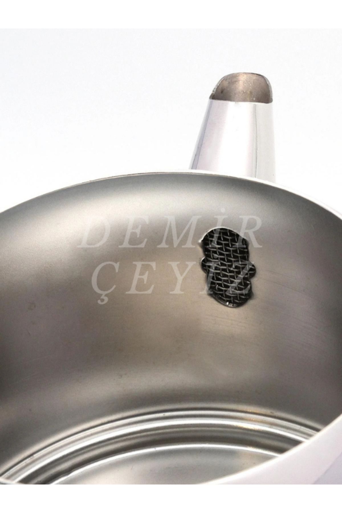 Demir Çeyiz-Arsel Modern Midi Small Size Steel Teapot Set — Bakelite Handle (Top: 0.80 Lt / Bottom: 0.85 Lt) 3