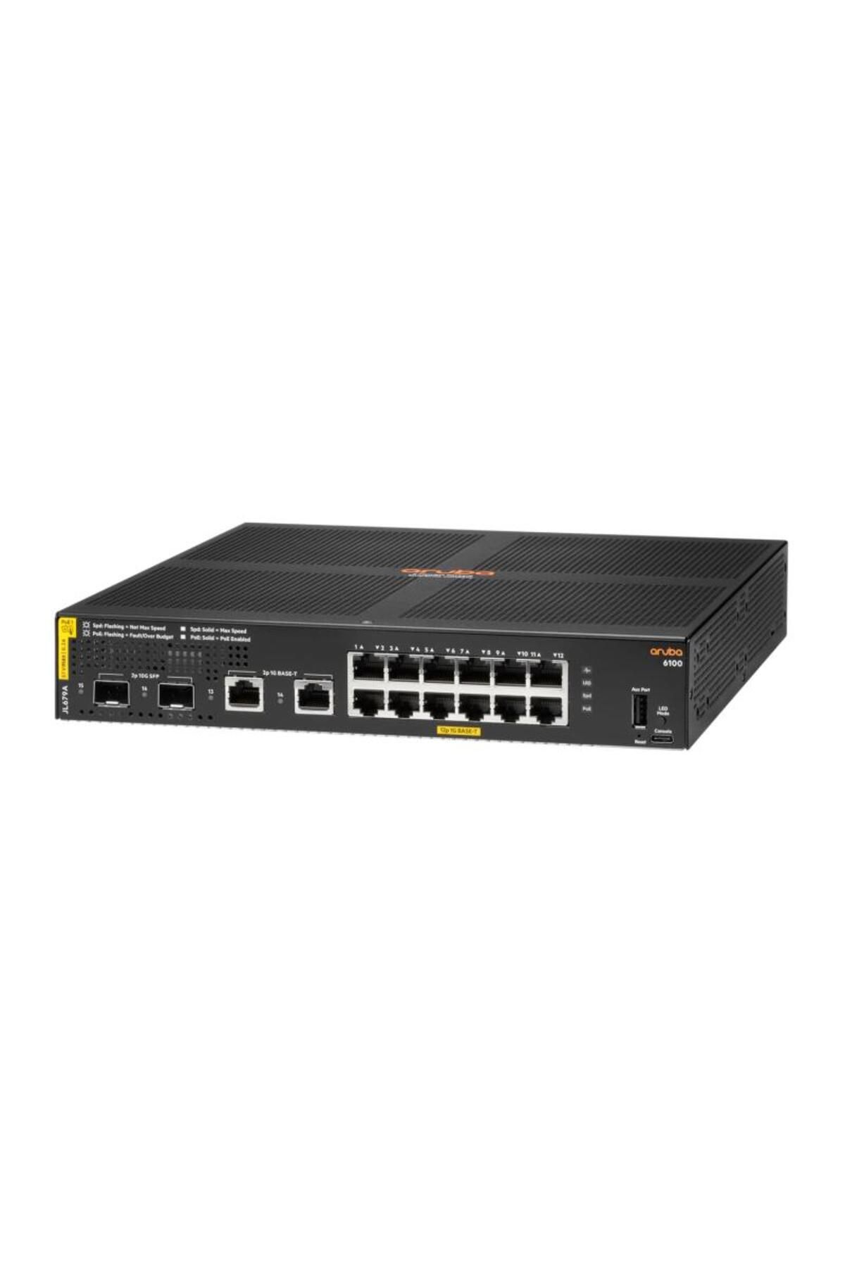 Aruba Networks-HPE Aruba Networking CX 6100 12G Class4 PoE 2G/2SFP+ 139W Switch 3