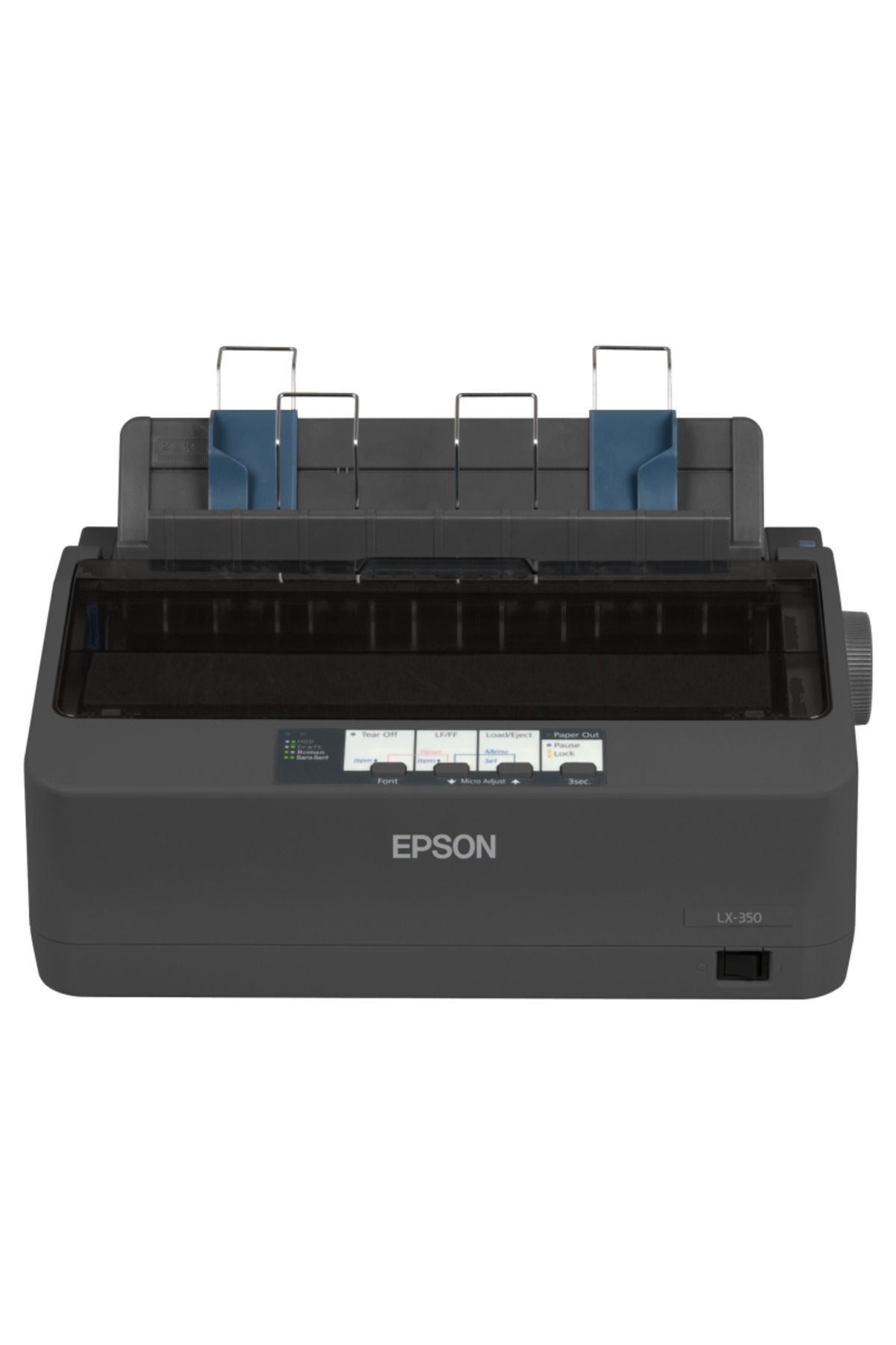 EPSON-Mono dot matrix printer LX-350, A4 size, number of pins: 9 pins, speed 15cpi, resolution 3