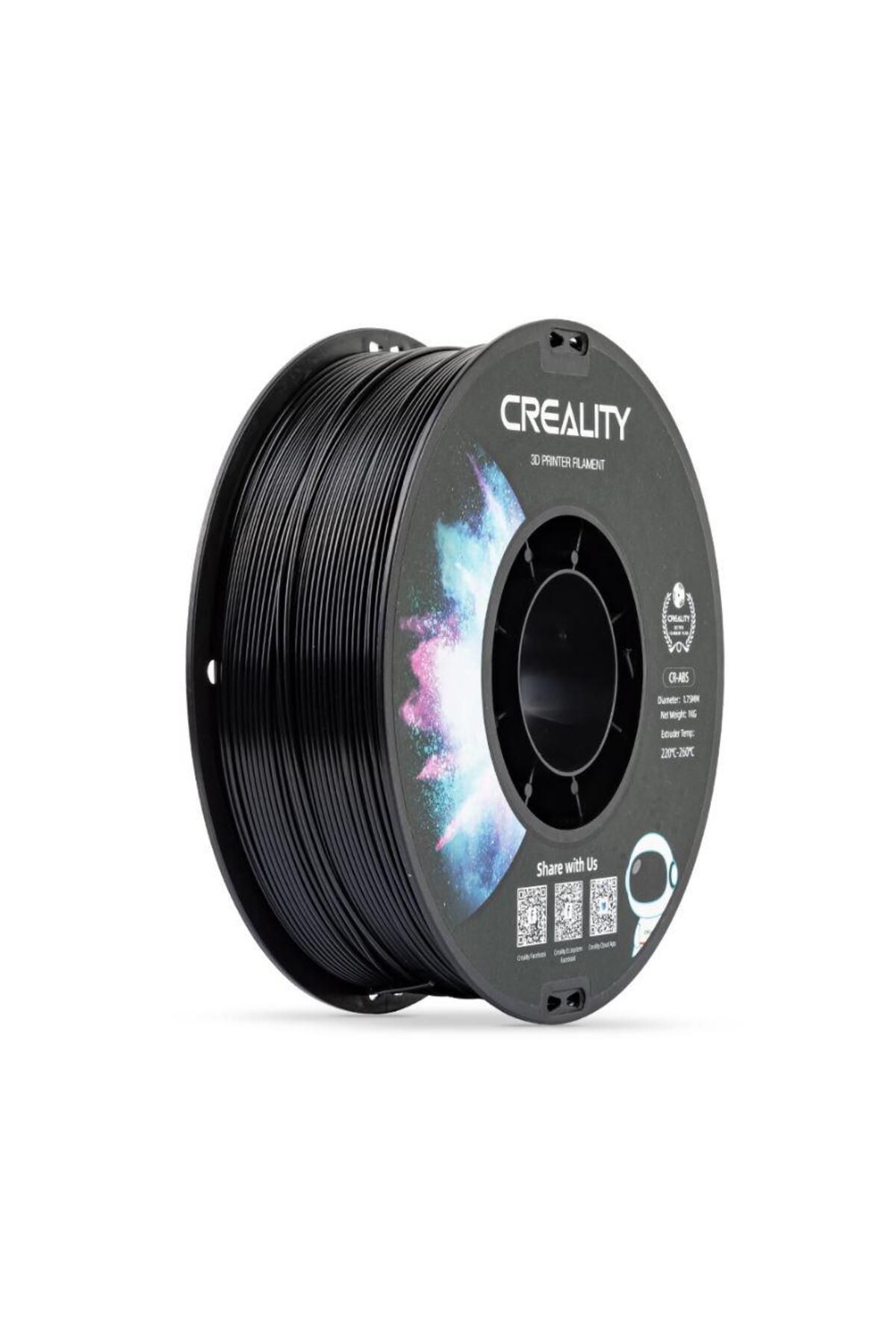 Creality-CR-ABS 3D Printer Filament, Black, Printing Temperature: 220-260, Filament Diameter: 1 2