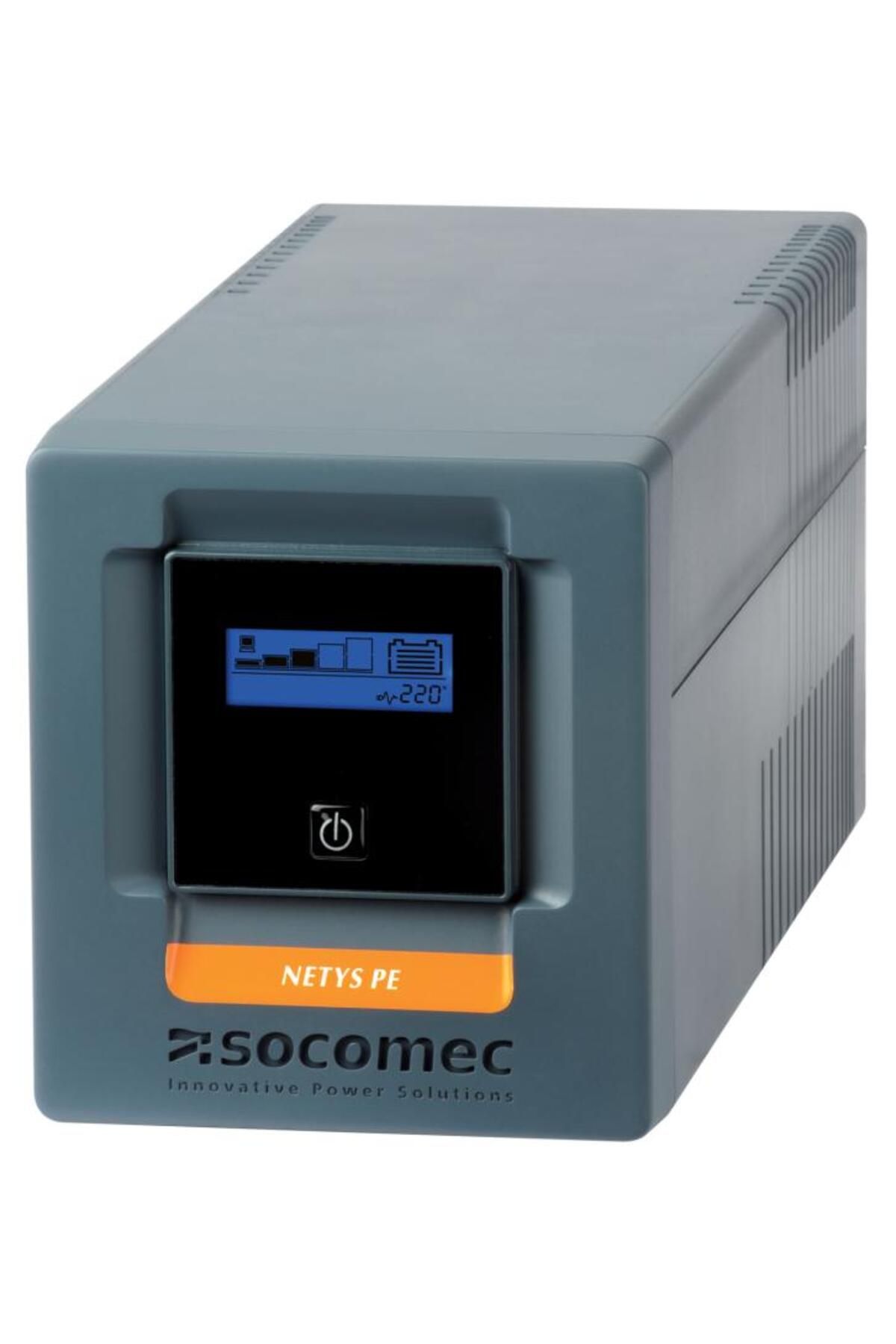 SOCOMEC-NeTYS PE 1000VA/600W 230V 50/60Hz BATTERY INCLUDED WITH AVR, STEPWAVE,LCD PLUGS PROTECTED RJ45, 3