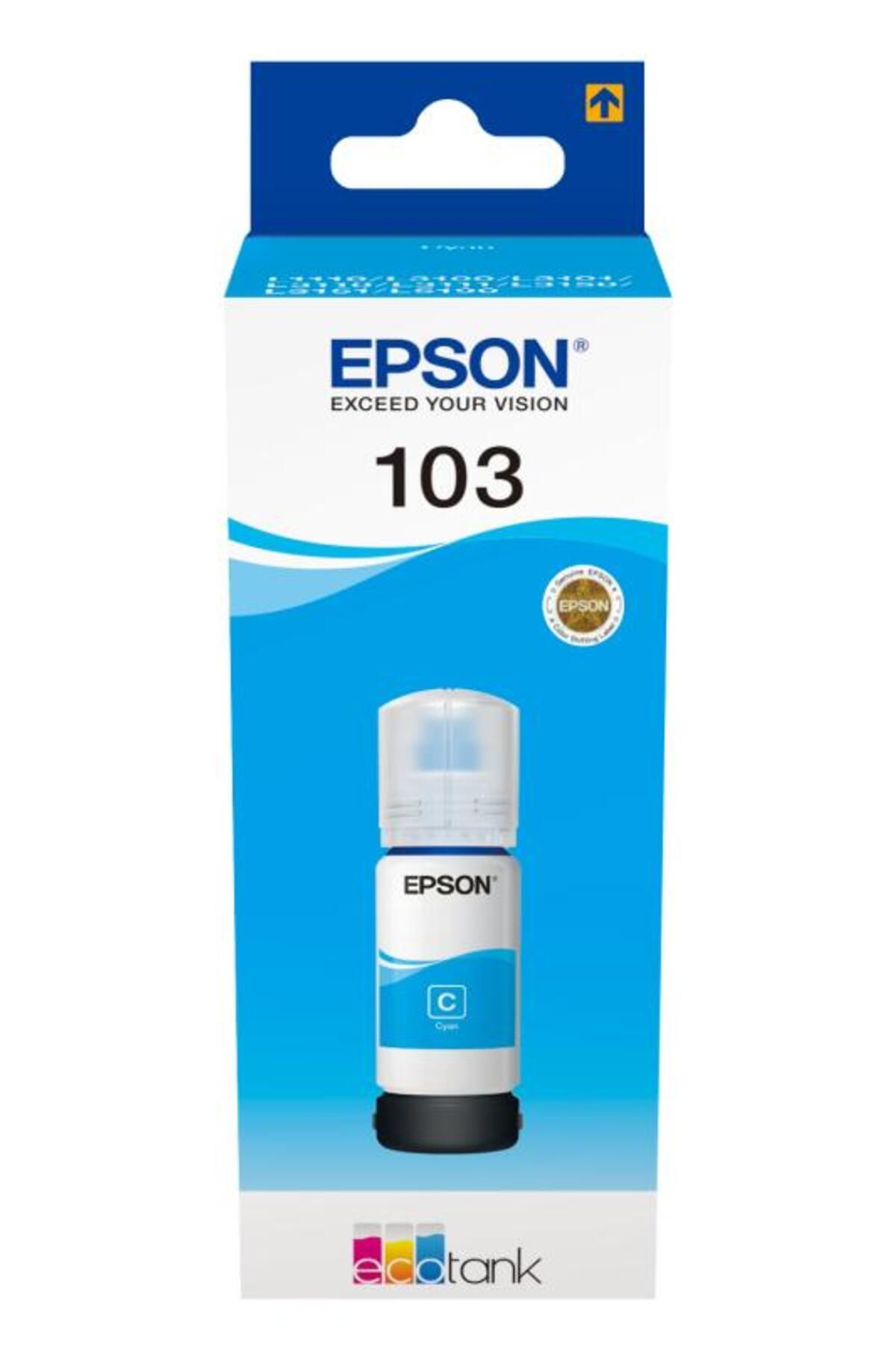 EPSON-Ink cartridge 103 ECOTANK, cyan, capacity 70ml, for L1110, L1110 CIS, L1110 MEAF, 3