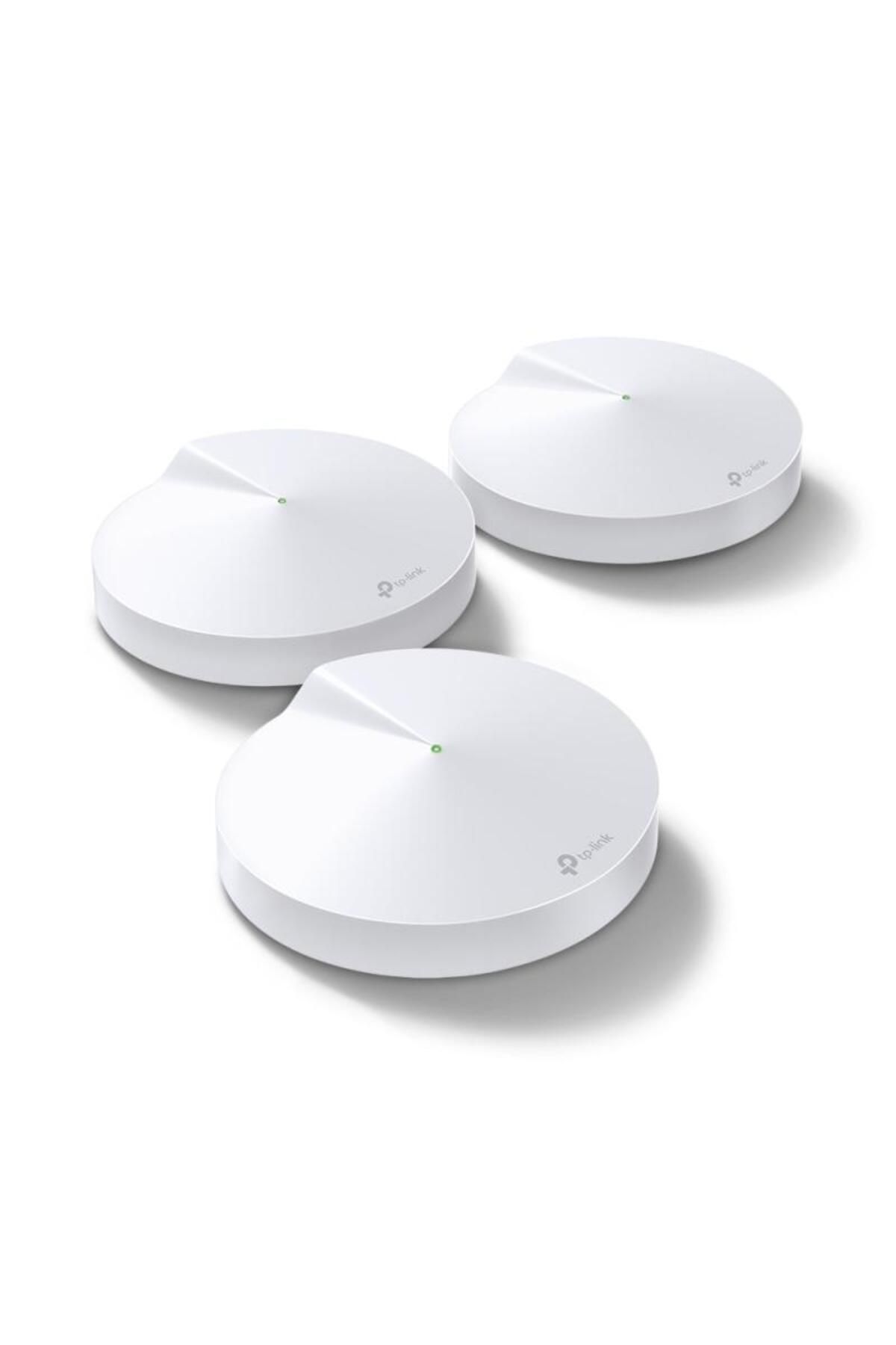TP-LINK-AC1300 Whole Home Mesh Wi-Fi System, Deco M5 (3-Pack); Quad-coreCPU; 2 LAN/WAN Gigabit 3
