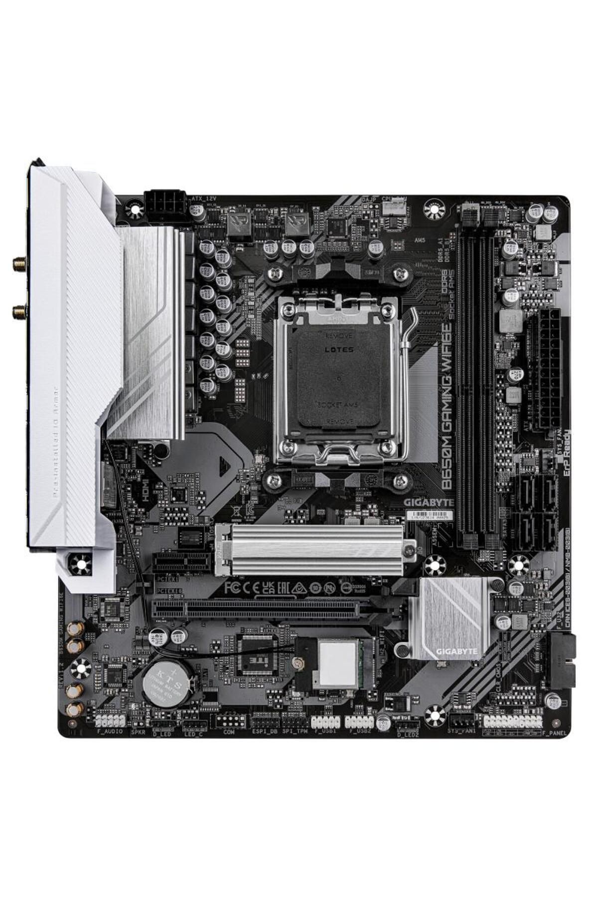 Gigabyte-Placa de Baza B650M GAMING WIFI6E AM5, 2x DDR5, 1x D-Sub 1x HDMI, 1x PCIE 4.0 x16 1x P 3