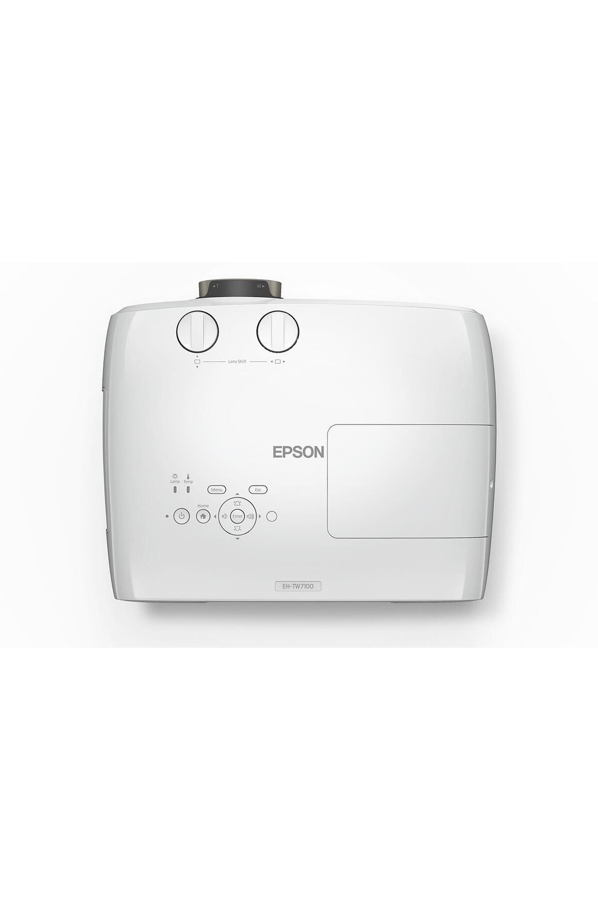 EPSON-EH-TW7100 projector, 3LCD, 4K PRO-UHD, 3,000 lumens, 16:9, 100,000:1, lamp 3,500 hours/ 5. 1