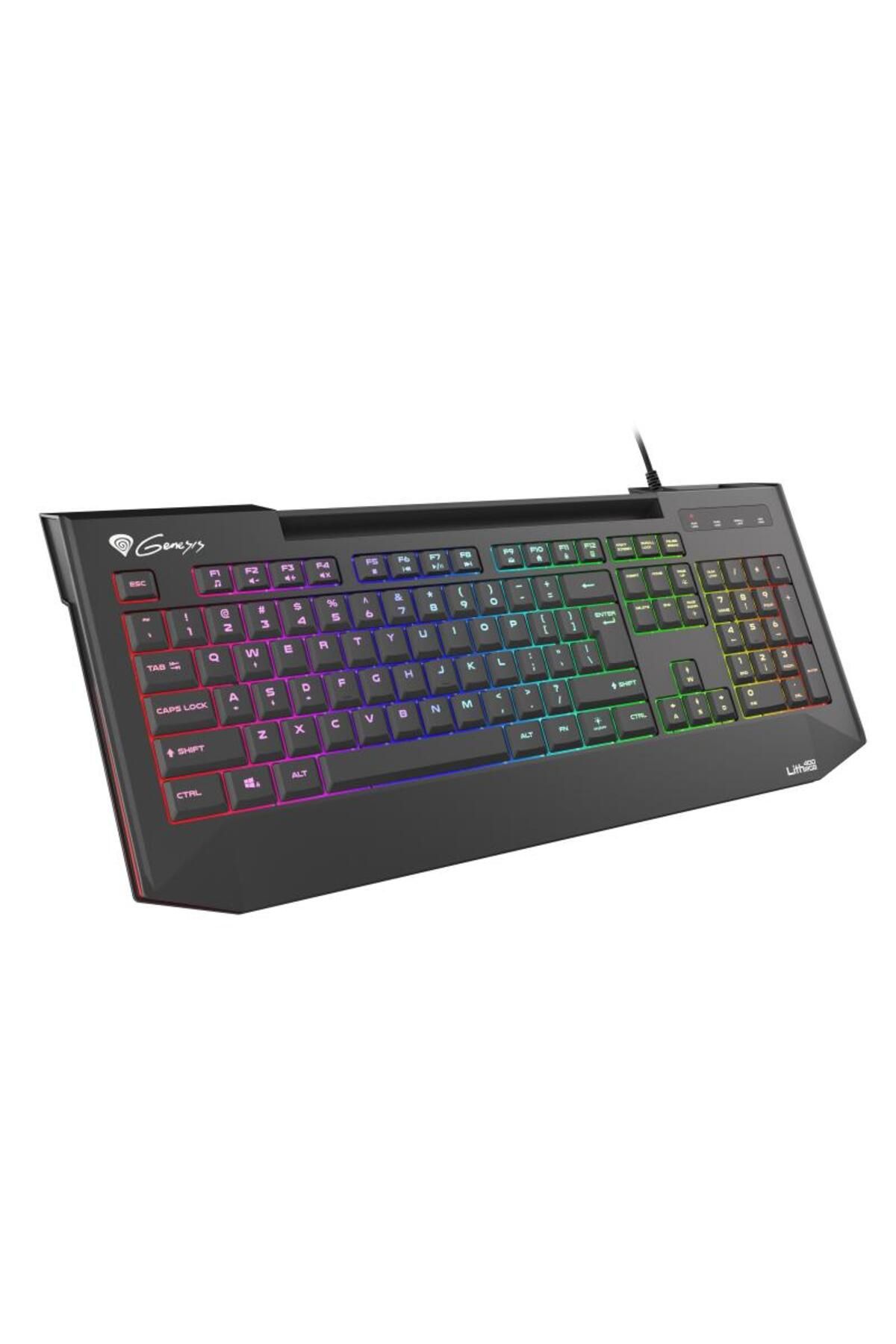 Genesis-LITH 400 wired gaming keyboard, RGB lighting, X-Scissors key mechanism, number of keys 1