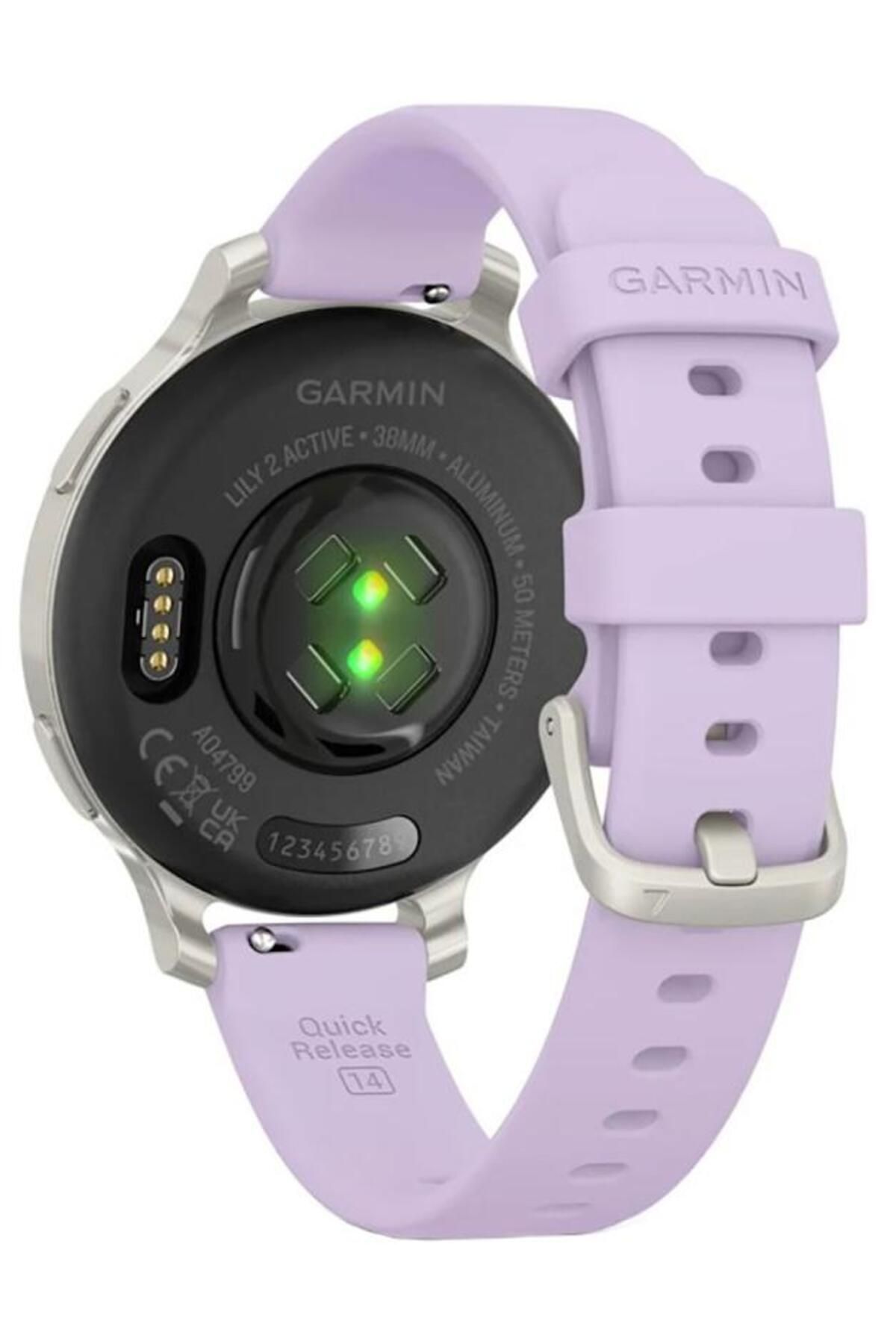 Garmin-Lily 2 Active watch, AMOLED display, display size 25.4 mm x 21.3 mm, display resolution 3