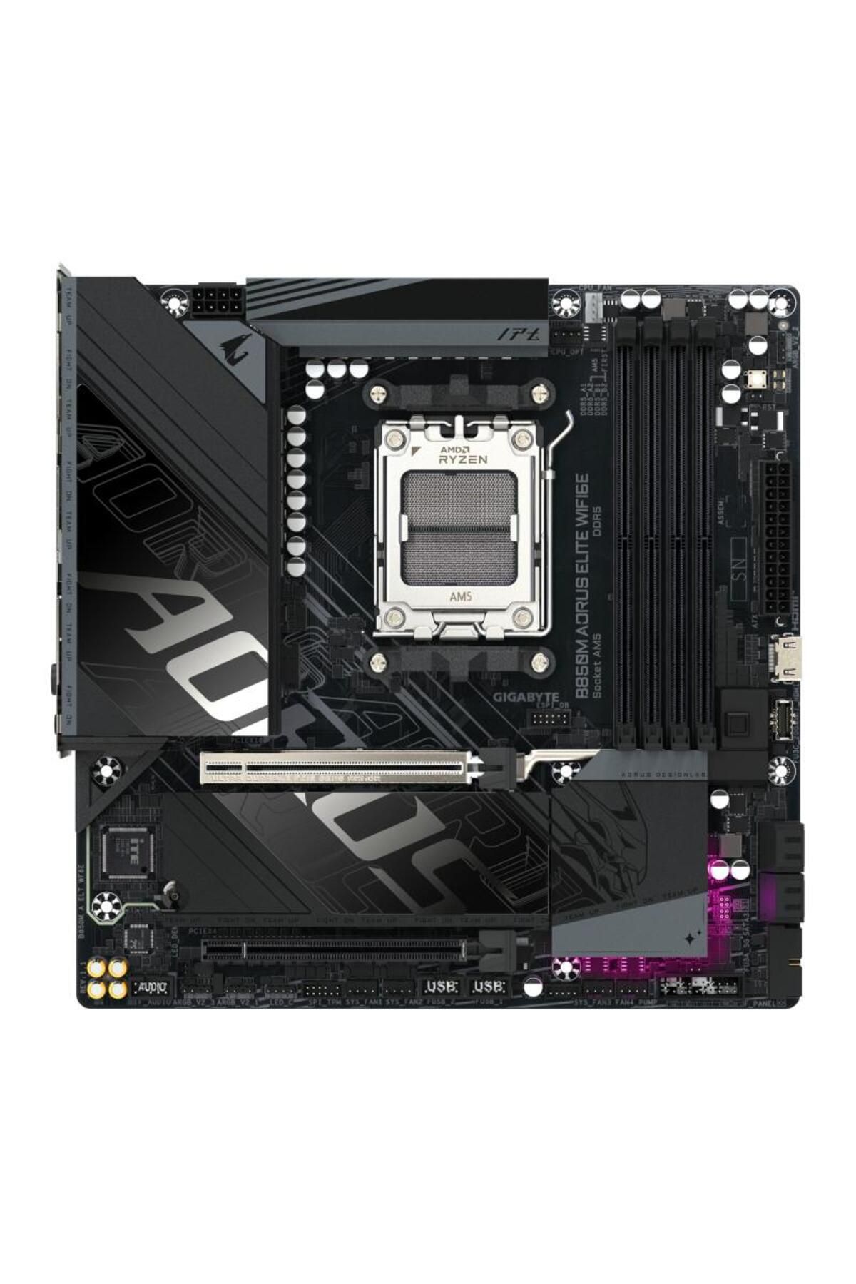 Gigabyte-Placa de Baza B850M AORUS ELITE WIFI6E AM5, 4x DDR5, 1x DP 1x HDMI, 2x PCIE x16, 2x M. 3