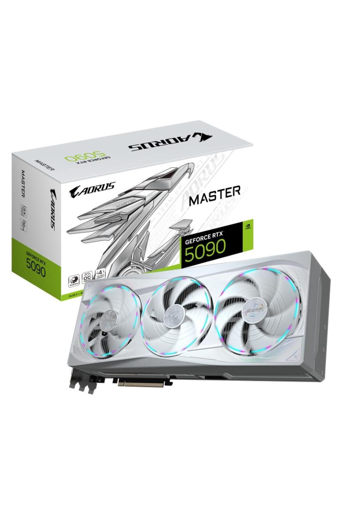 Gigabyte-Placa Video NVIDIA AORUS GEFORCE RTX 5090 MASTER ICE GDDR7 512 bit, PCIE 5.0, 3x DP 1x 2