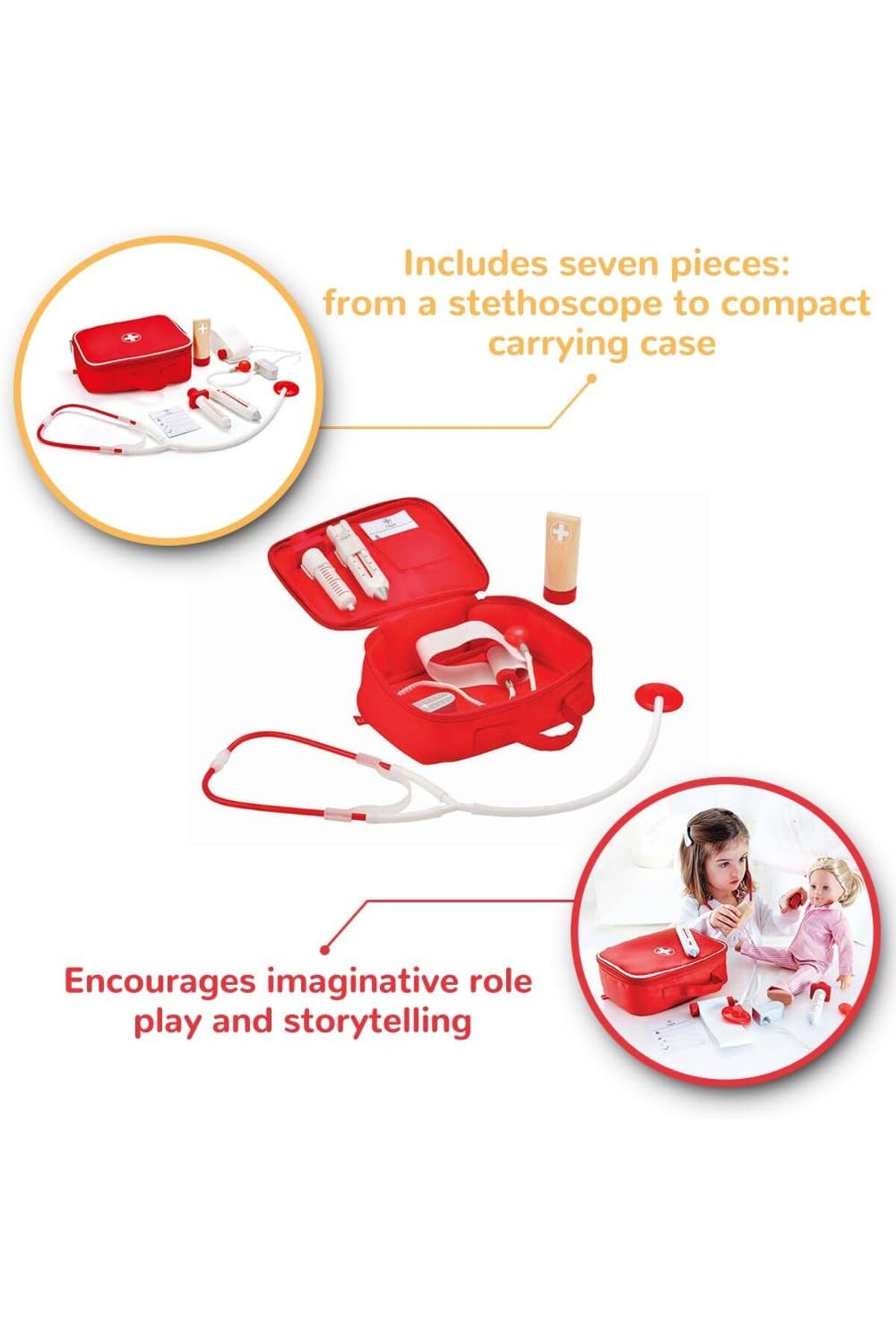 Hape-Doctor On Call Roleplay Bag E3010 3